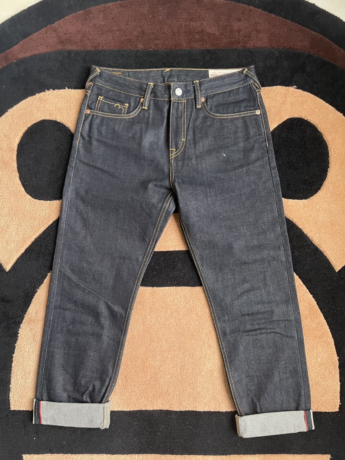 Evisu × Vintage EVISU embroidery daicock jeans size:26 Size 31" - 3 Thumbnail