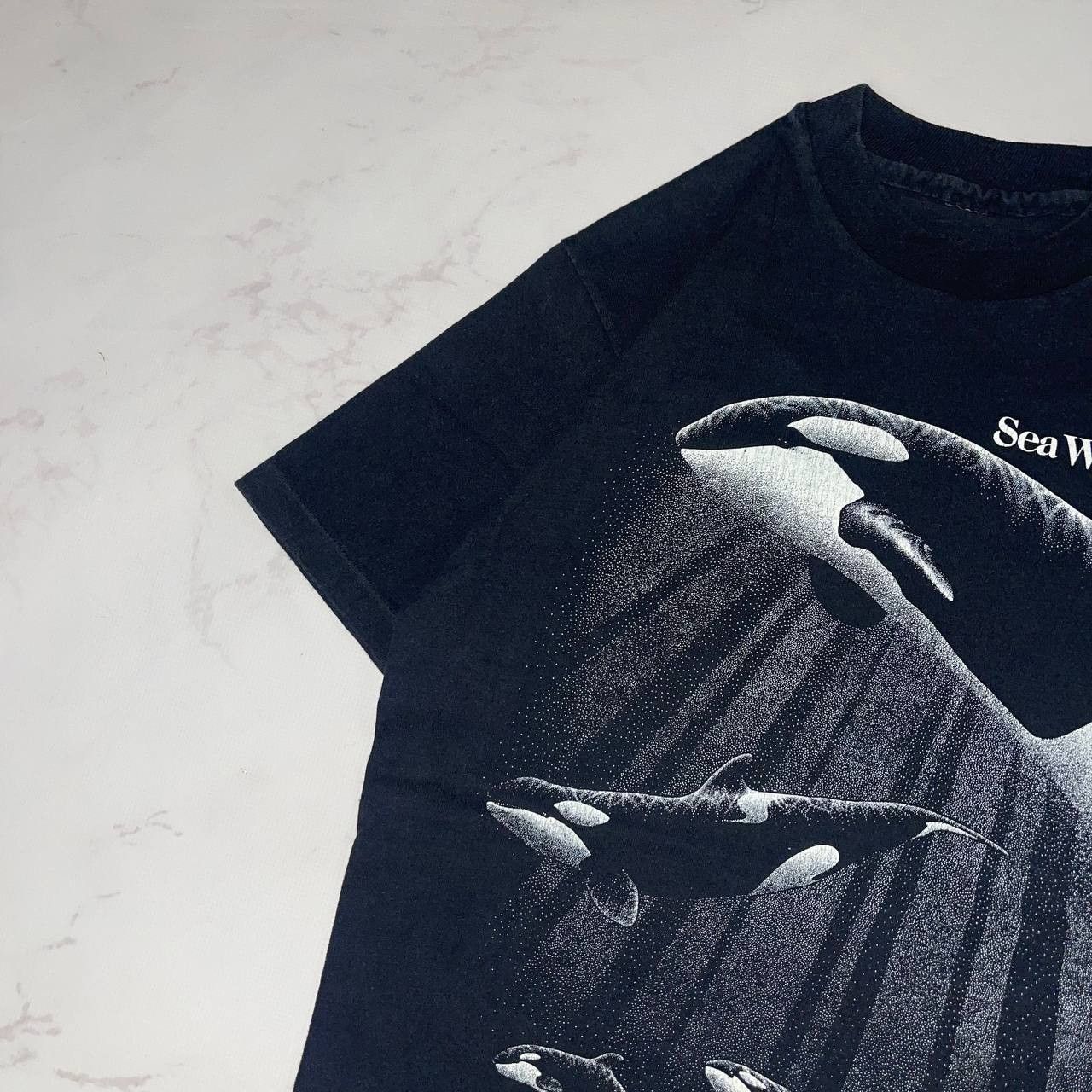 Vintage Vintage Vintage Sea World y2k single stitch art tee 90's Size US M / EU 48-50 / 2 - 3 Thumbnail