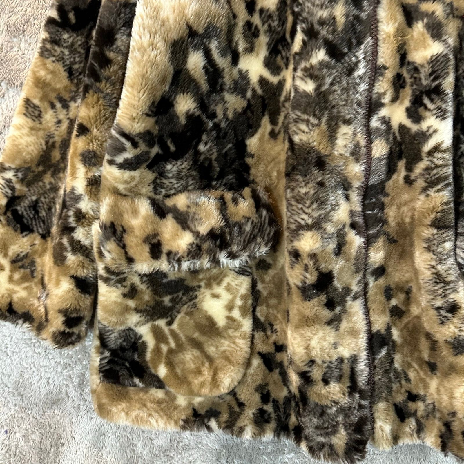 Other Maria Dionisiou Plush Faux Fur Swing Coat Leopard Animal XL Size XL / US 12-14 / IT 48-50 - 6 Thumbnail