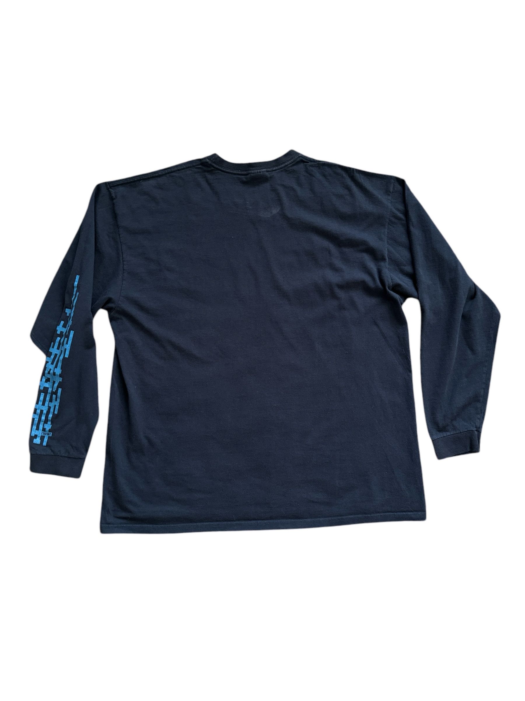 Vintage Nike Vintage Y2K / 90s Just Do It Navy Long Sleeve Size US XL / EU 56 / 4 - 5 Thumbnail