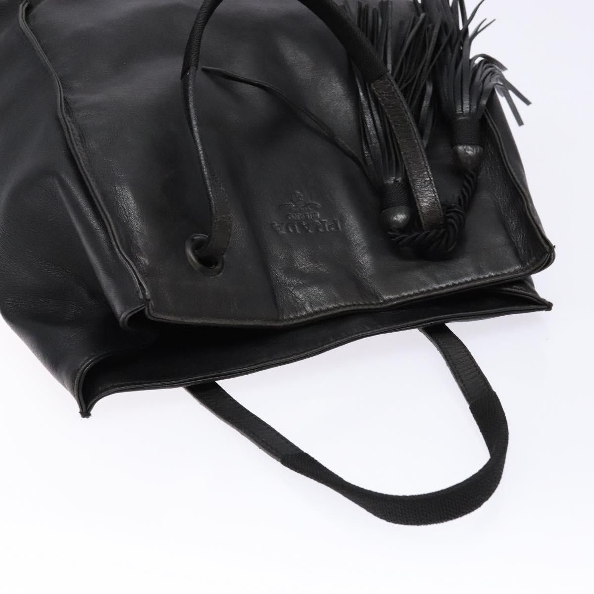 Prada PRADA Hand Bag Leather Black Size ONE SIZE - 6 Thumbnail