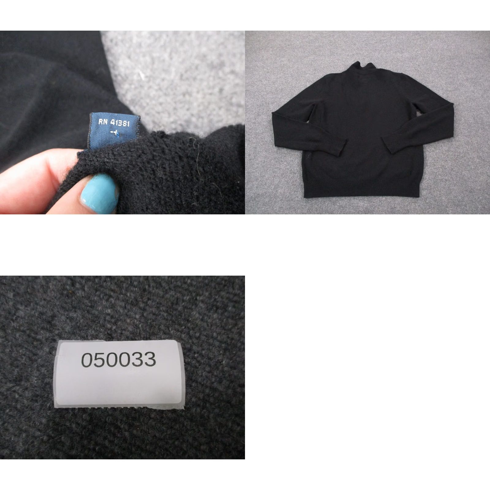 Polo Ralph Lauren Polo Ralph Lauren Sweater Mens L Black Wool Logo Pullover Knit VINTAGE? Size US L / EU 52-54 / 3 - 8 Thumbnail