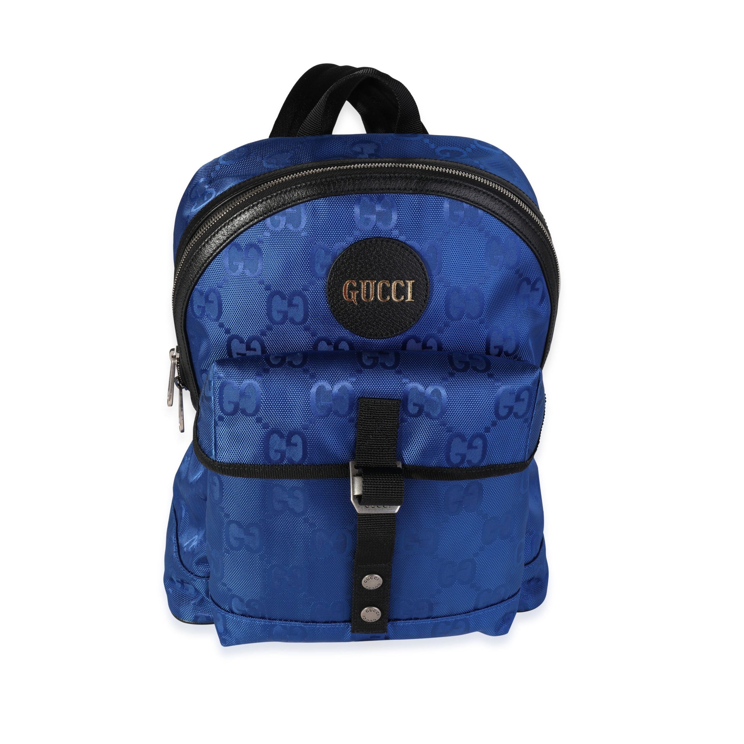 Gucci Royal Blue GG Nylon Off The Grid Backpack