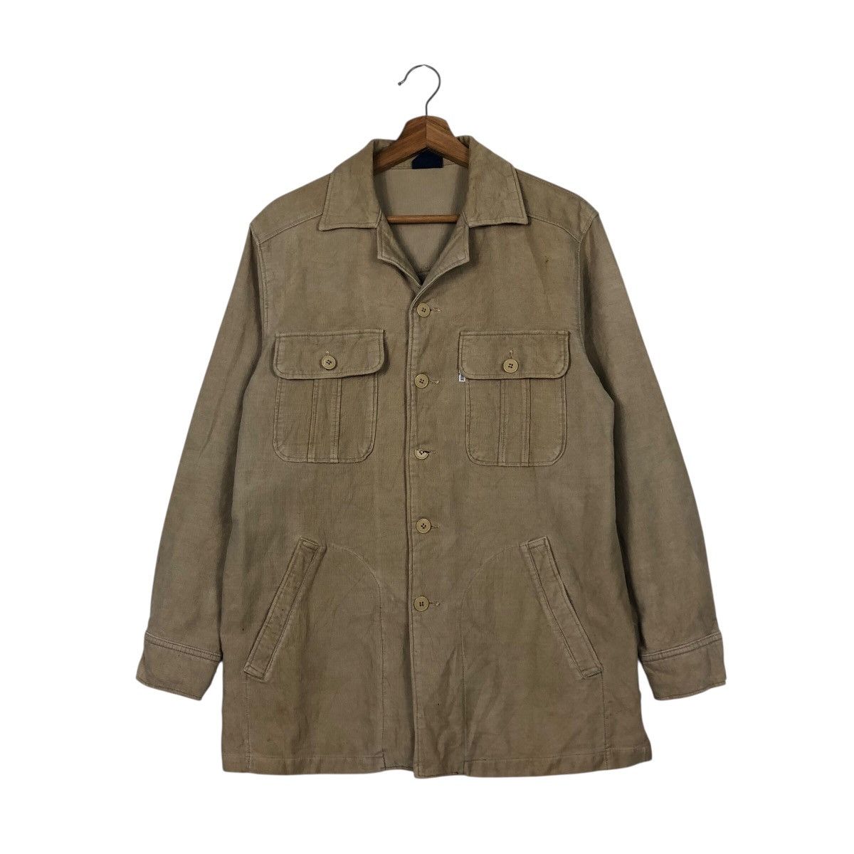 Japanese Brand 📌Vintage Trucker Chore Work Jacket Big John Multi Pocket Size US L / EU 52-54 / 3 - 2 Thumbnail