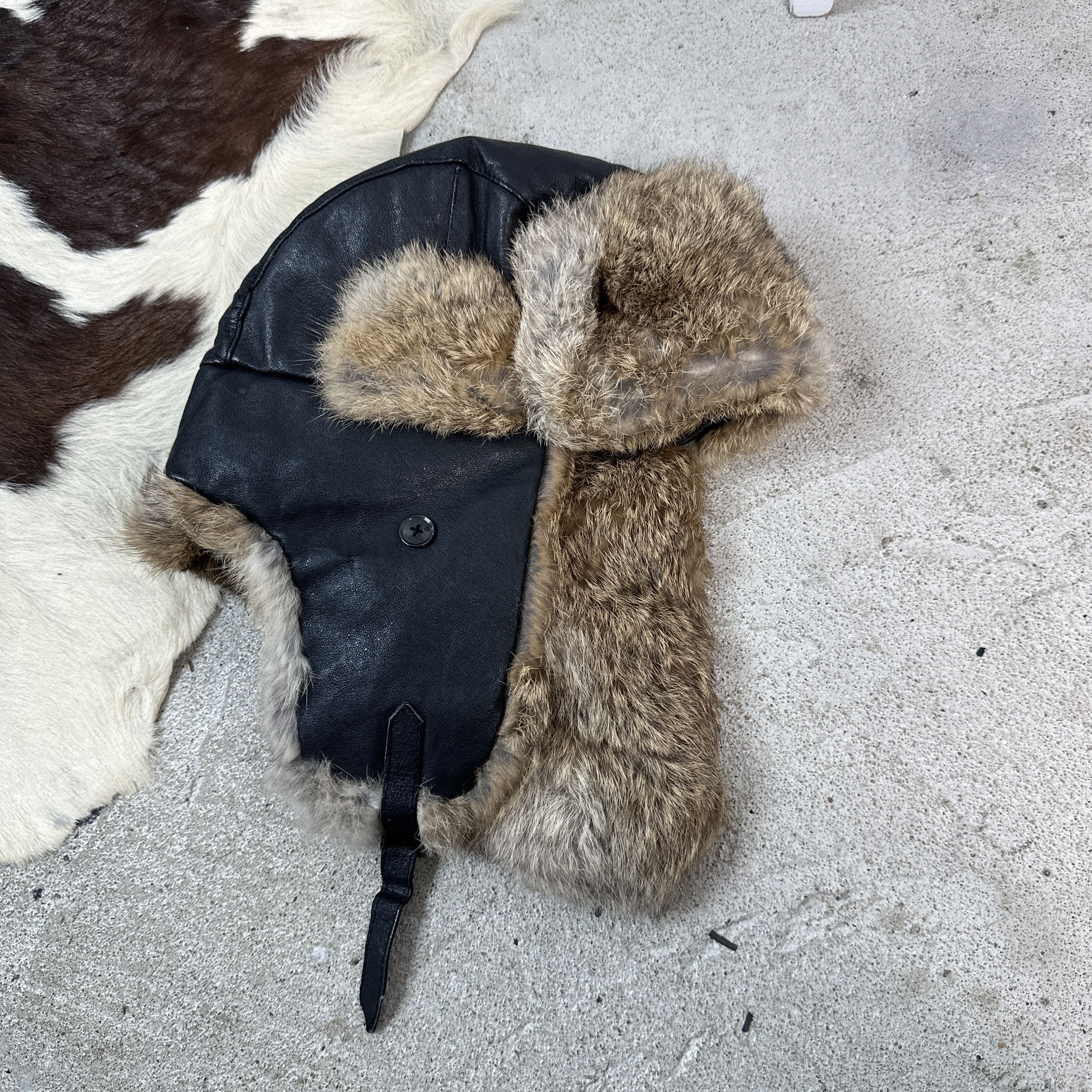 Vintage Vintage Real Fur Bomber / Traper Hat Size ONE SIZE - 2 Thumbnail