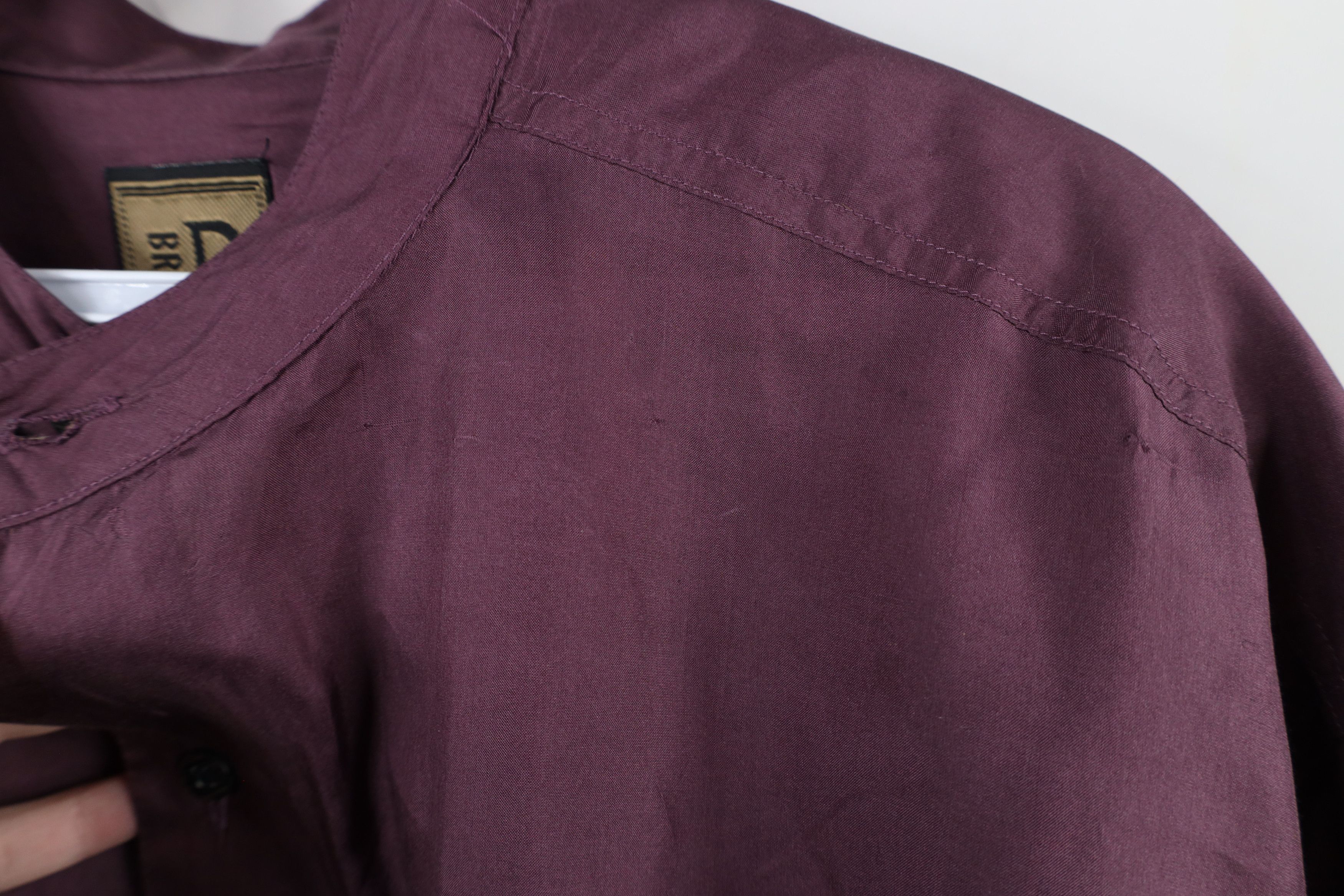 Vintage Vintage 90s Streetwear Band Collar Short Sleeve Button Shirt Size US M / EU 48-50 / 2 - 6 Thumbnail
