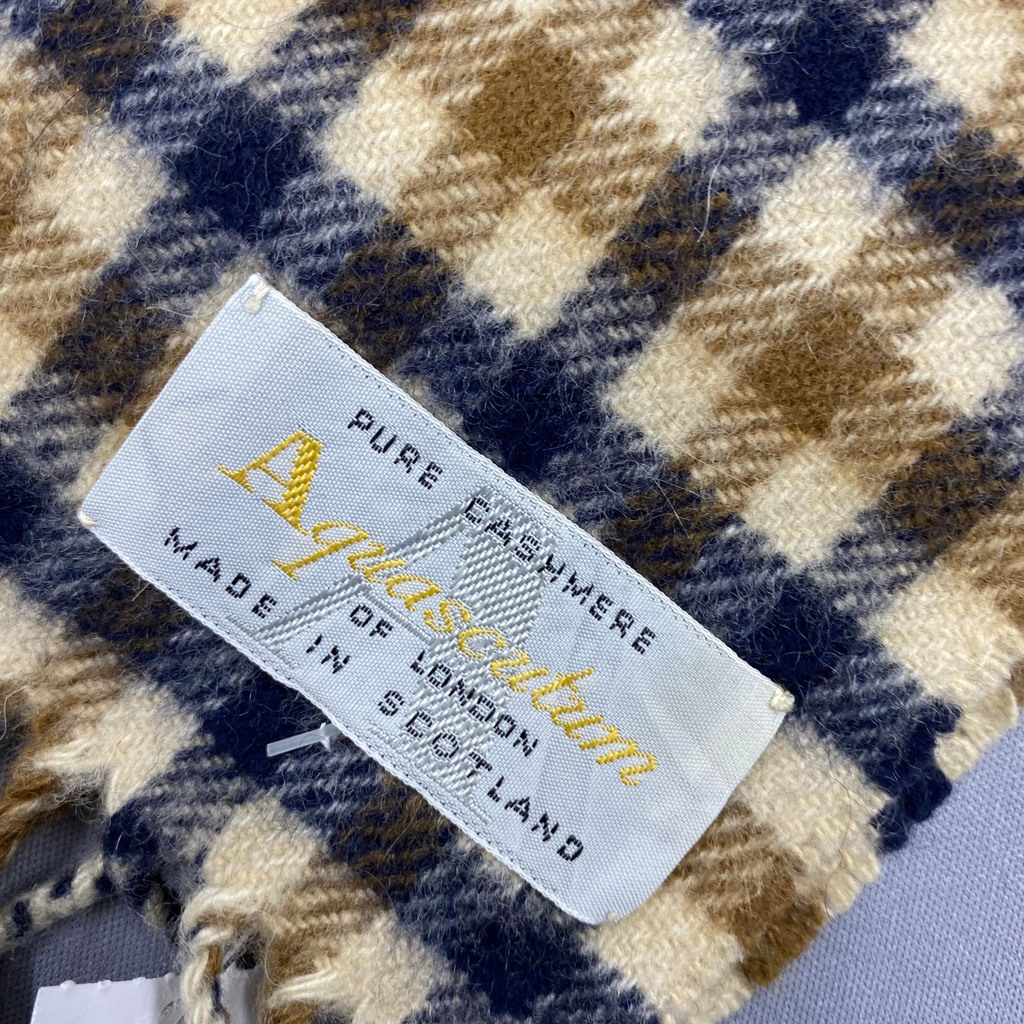 Aquascutum Vintage Aquascutum Scarf Muffler Wool Cashmere Scarves Size ONE SIZE - 4 Thumbnail