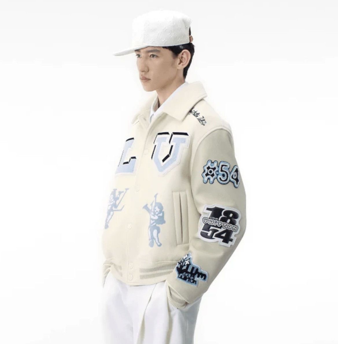 Louis Vuitton LOUIS VUITTON x VIRGIL ABLOH LEATHER VARSITY JACKET Size US M / EU 48-50 / 2 - 17 Thumbnail