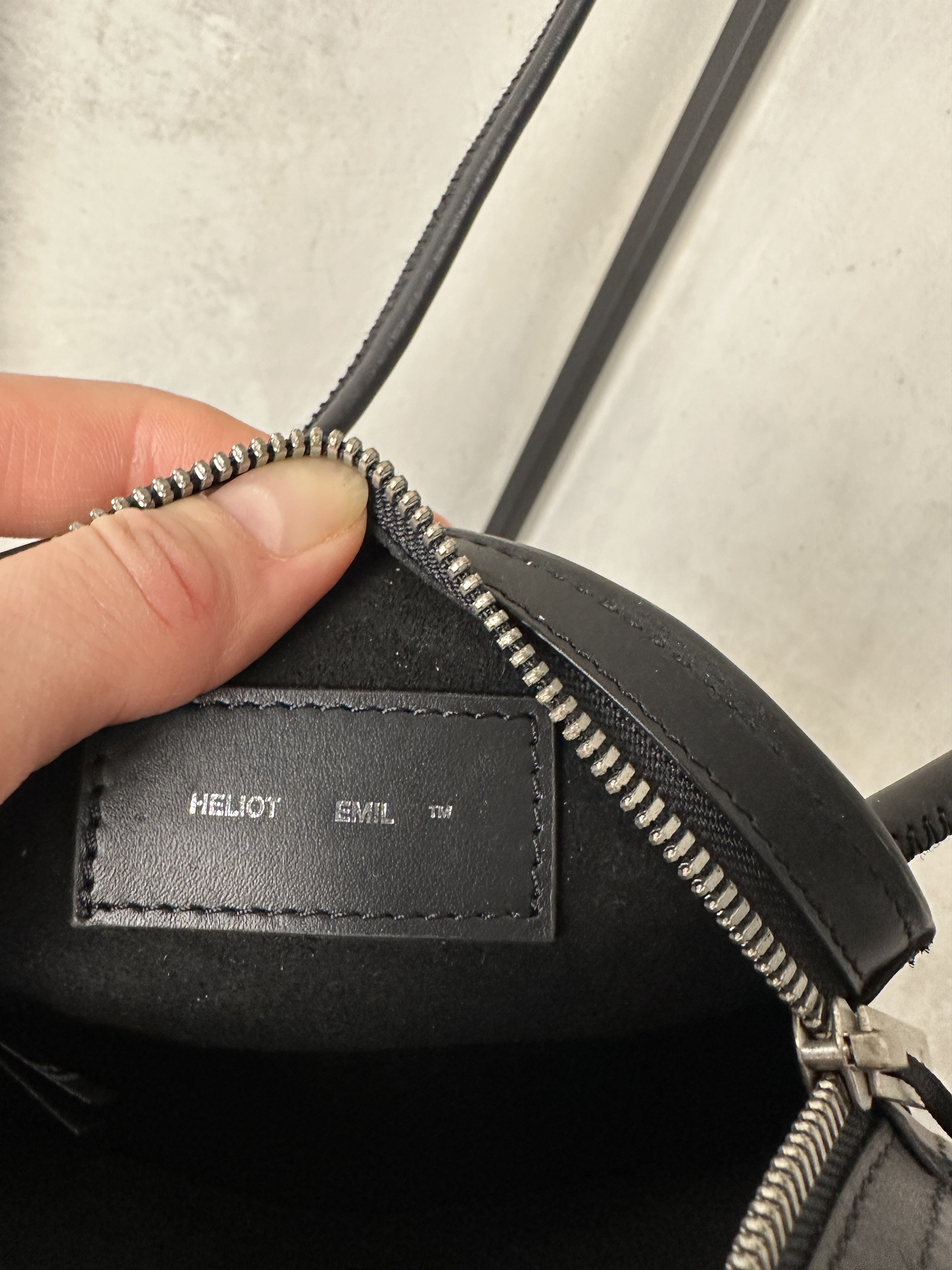 Heliot Emil HELIOT EMIL Black Concave Pouch Size ONE SIZE - 8 Thumbnail