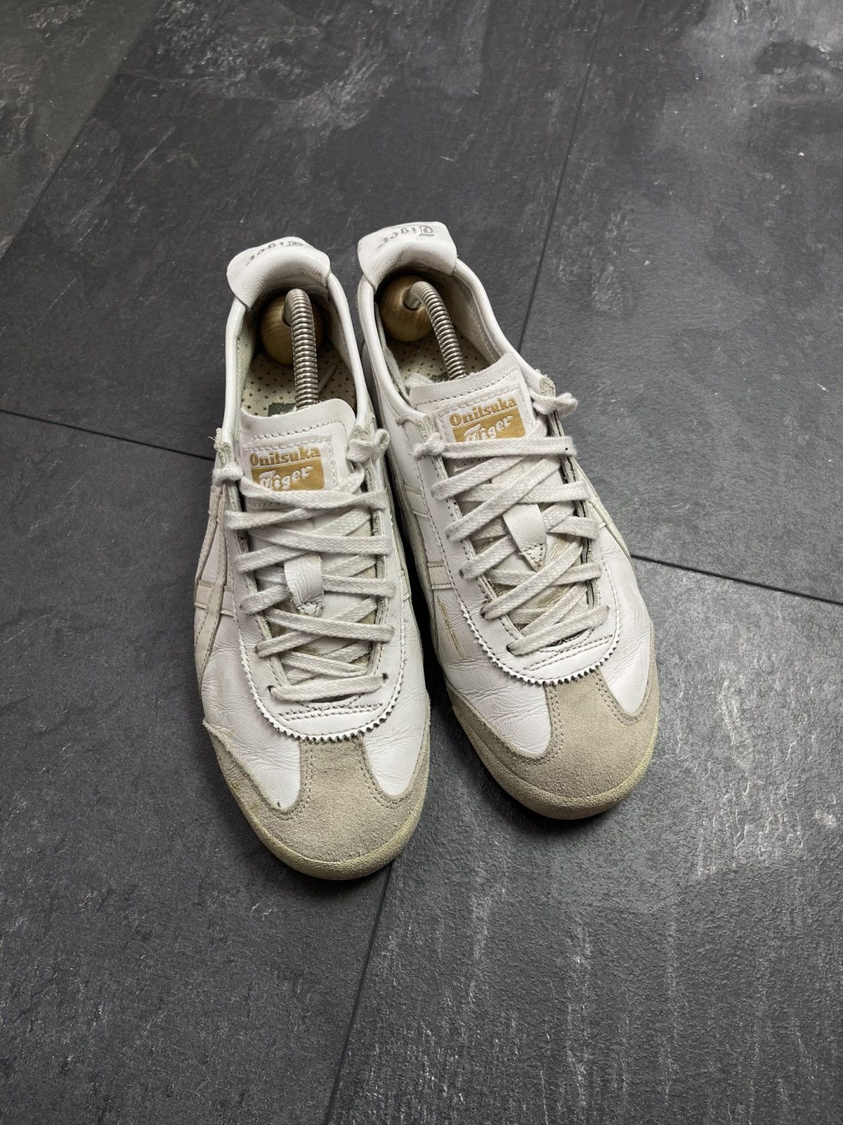 Streetwear Vintage asics onitsuka tiger leather sneakers Size US 5.5 / EU 38 - 4 Thumbnail