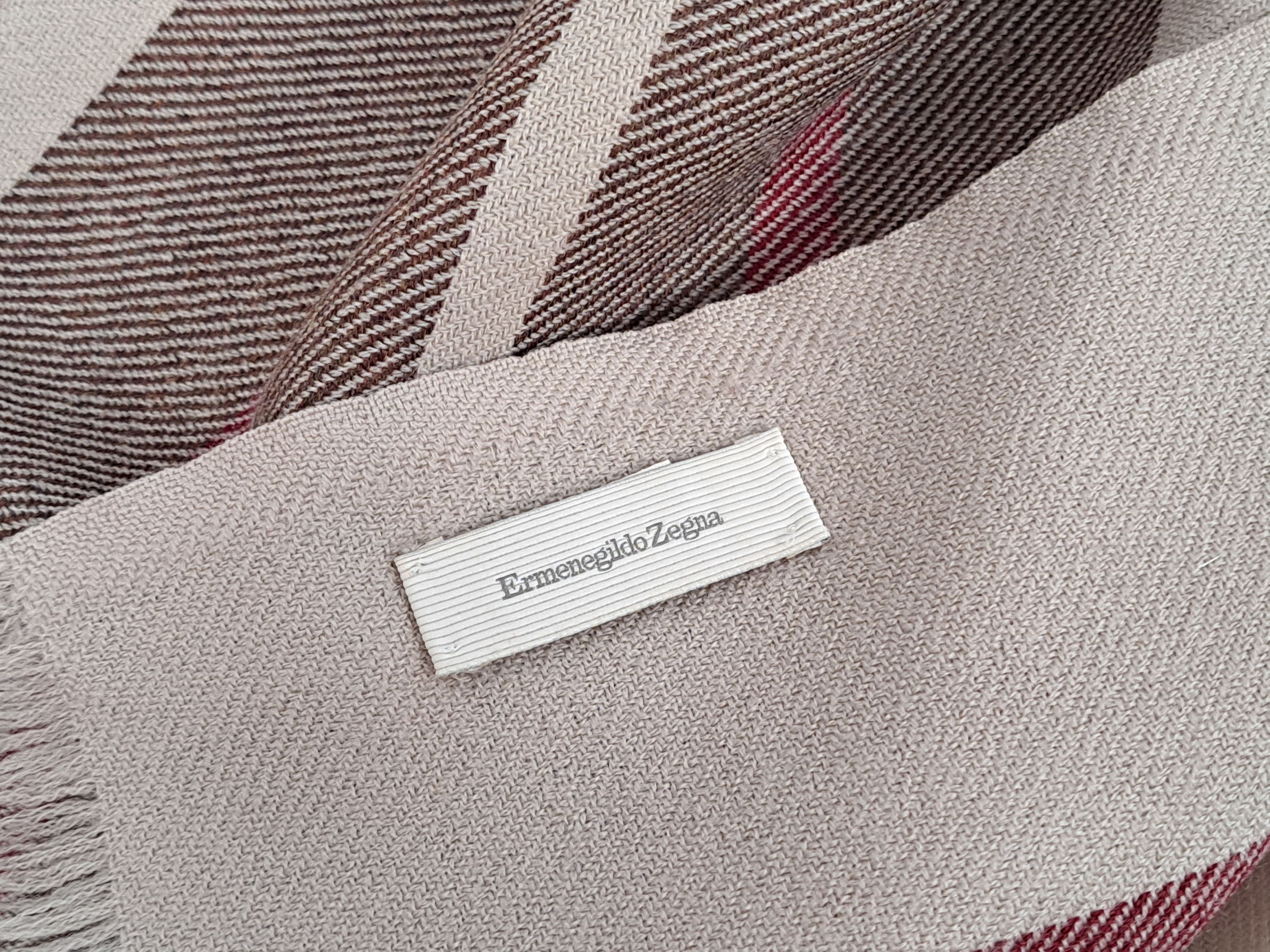 Ermenegildo Zegna Ermenegildo Zegna wool mega check luxury scarf. Size ONE SIZE - 10 Thumbnail
