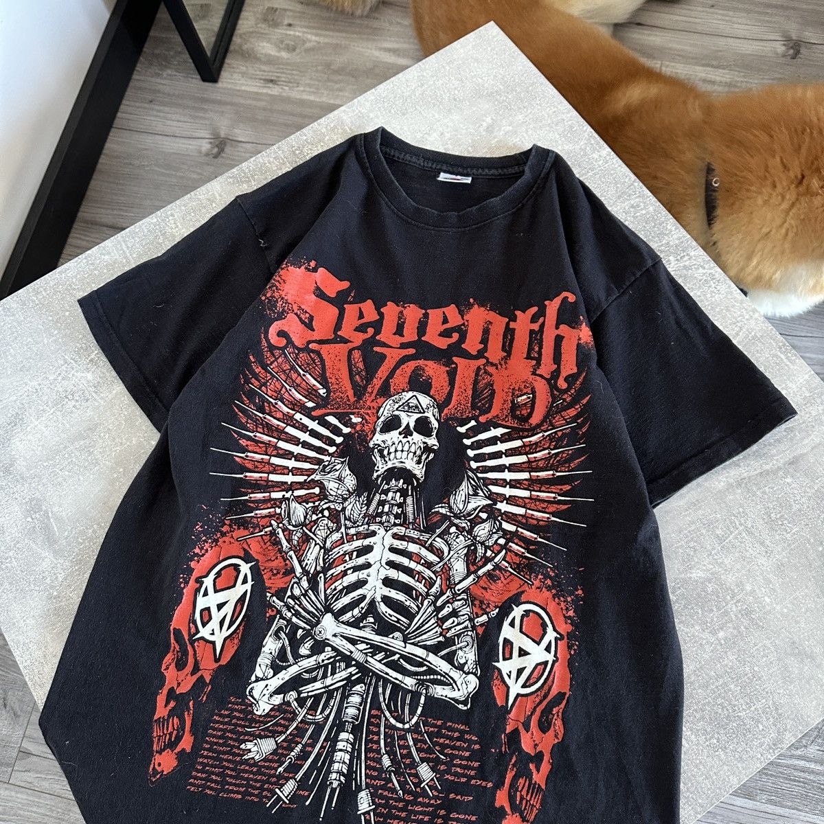 Band Tees Vintage 00s Seventh Void doom metal band tee y2k rare rock Size US M / EU 48-50 / 2 - 2 Thumbnail