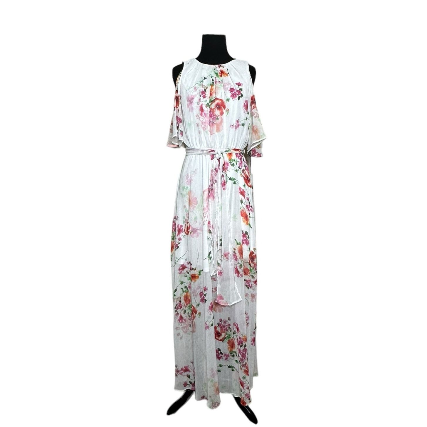 Calvin Klein Calvin Klein floral print cold shoulder maxi dress size 4 Size S / US 4 / IT 40 - 1 Thumbnail