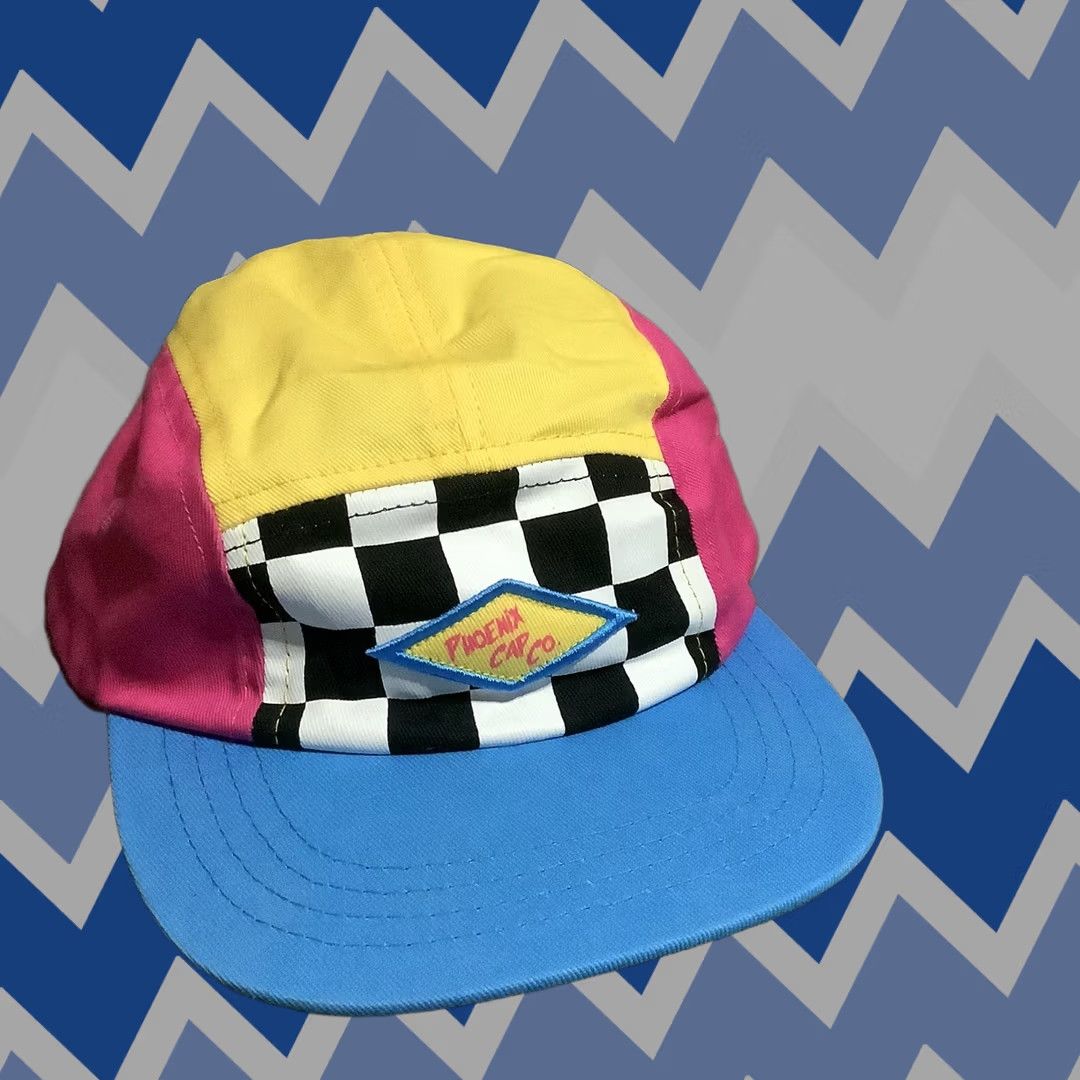 CO Phoenix Cap Co Colorblock Baseball Cap Hat Colorful Gray Adjustable Women Hat Size ONE SIZE - 1 Thumbnail