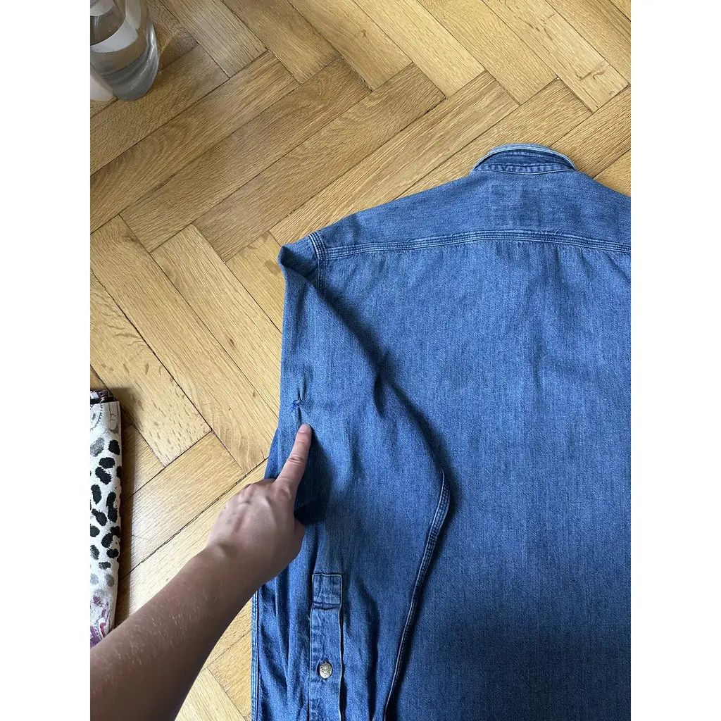 Armani Armani Jeans Vintage Denim Shirt Size US S / EU 44-46 / 1 - 9 Thumbnail