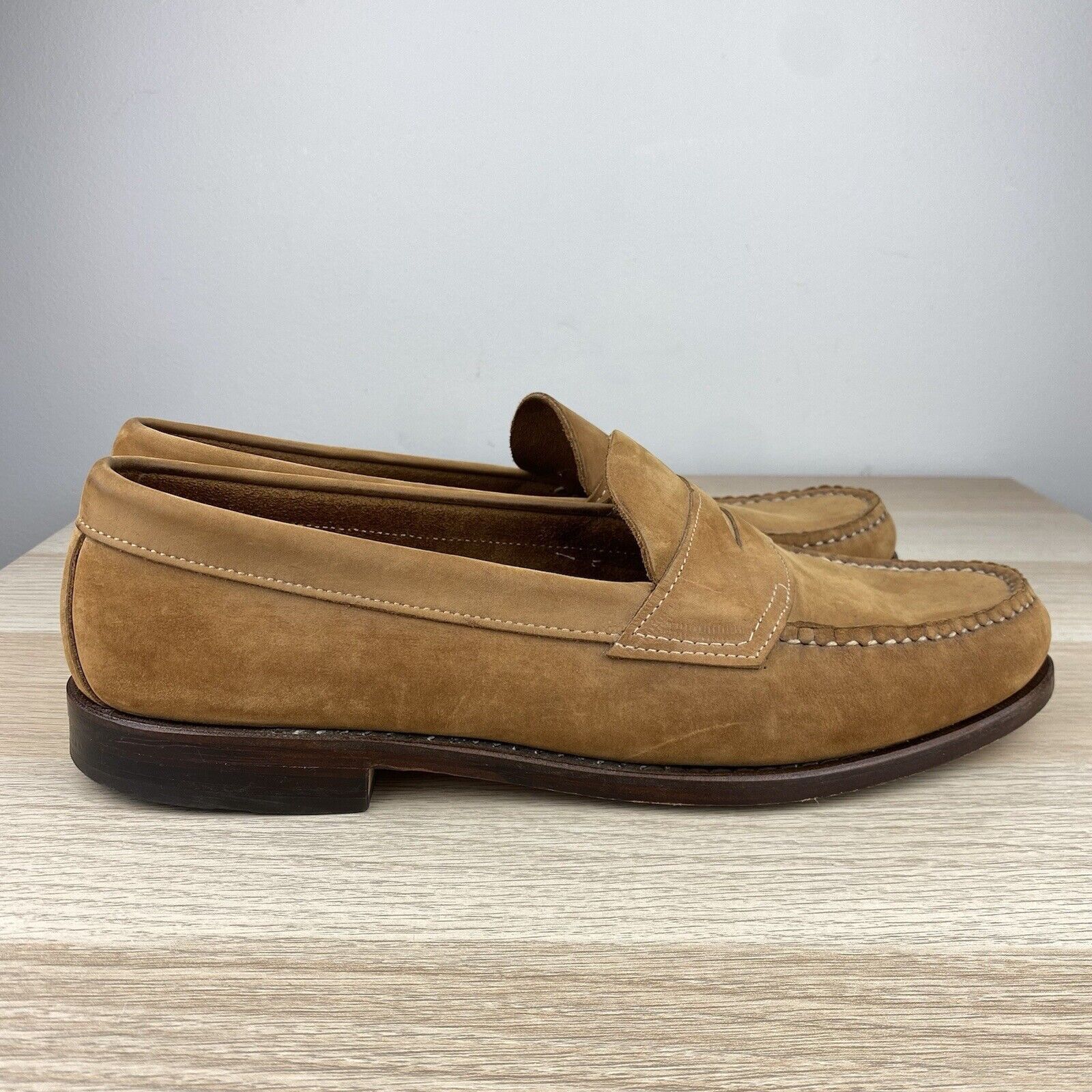 G.H. Bass & Co. GH Bass Mens 11.5D Weejuns Soft Suede Penny Loafers Heritage Size US 11.5 / EU 44-45 - 3 Thumbnail