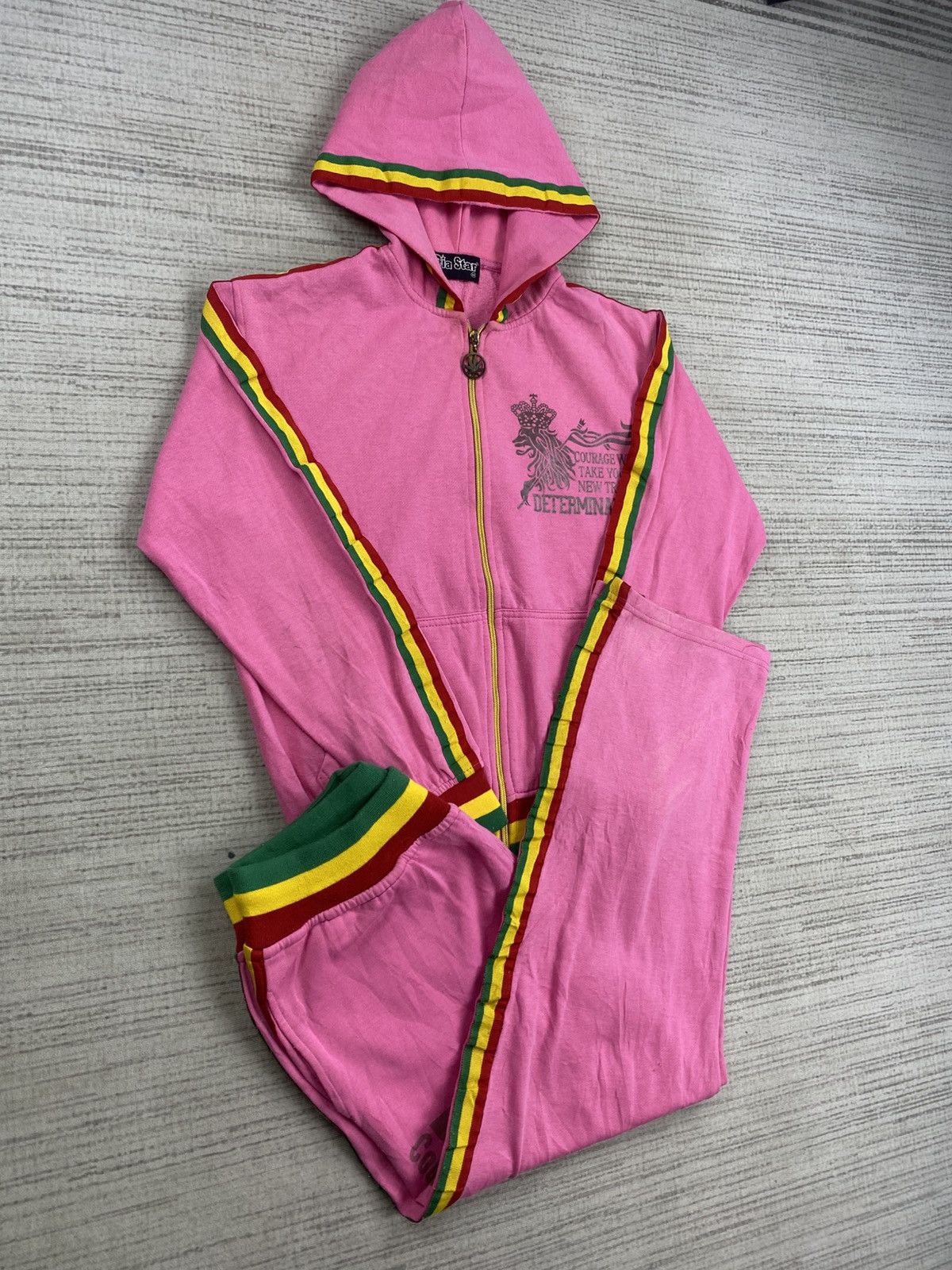 Vintage Vintage Dia Star Marijuana Rasta Style Hoodie Size US M / EU 48-50 / 2 - 3 Thumbnail