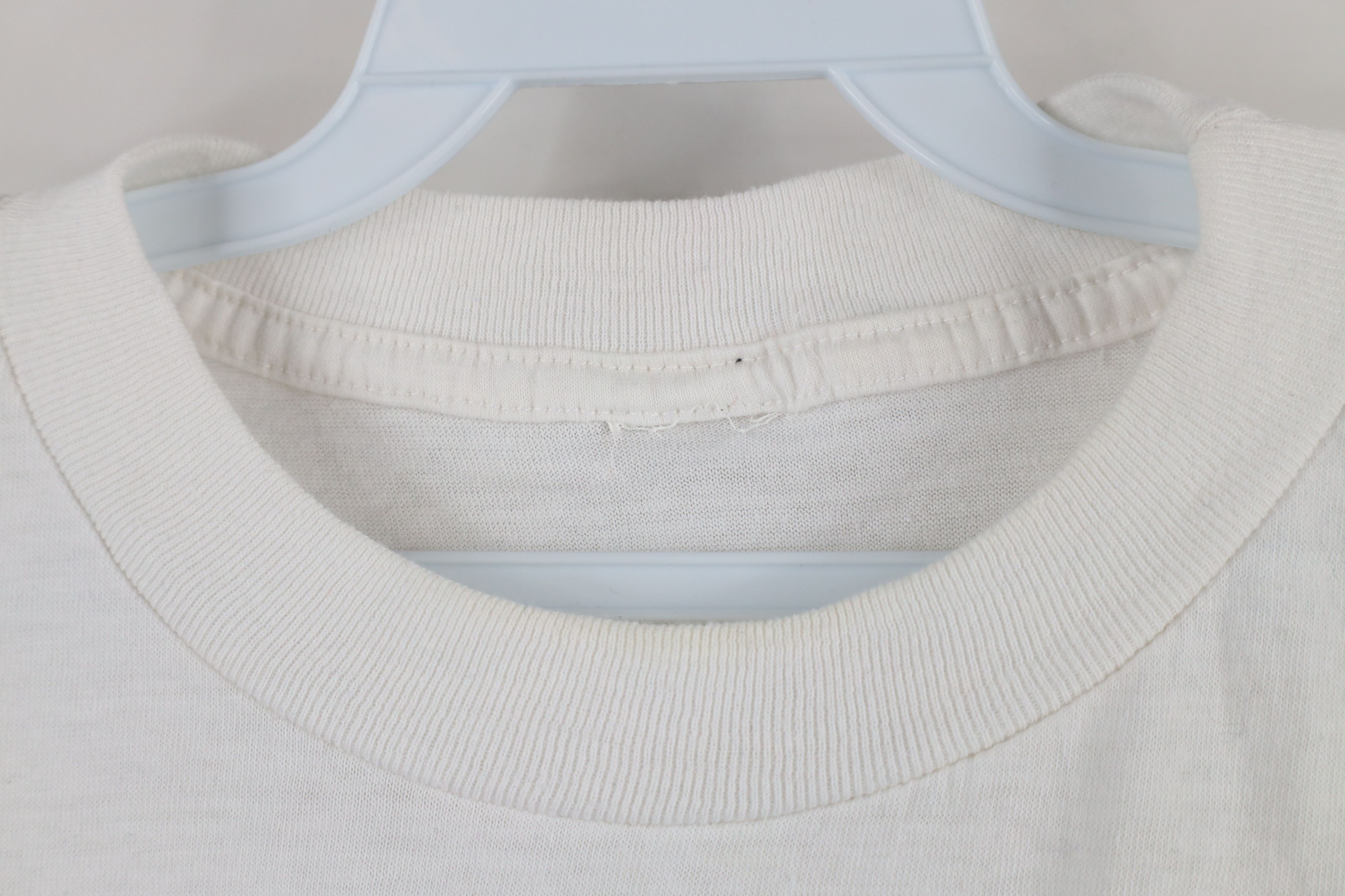 Vintage Vintage 90s Streetwear Sheer Short Sleeve T-Shirt White Size US M / EU 48-50 / 2 - 4 Thumbnail