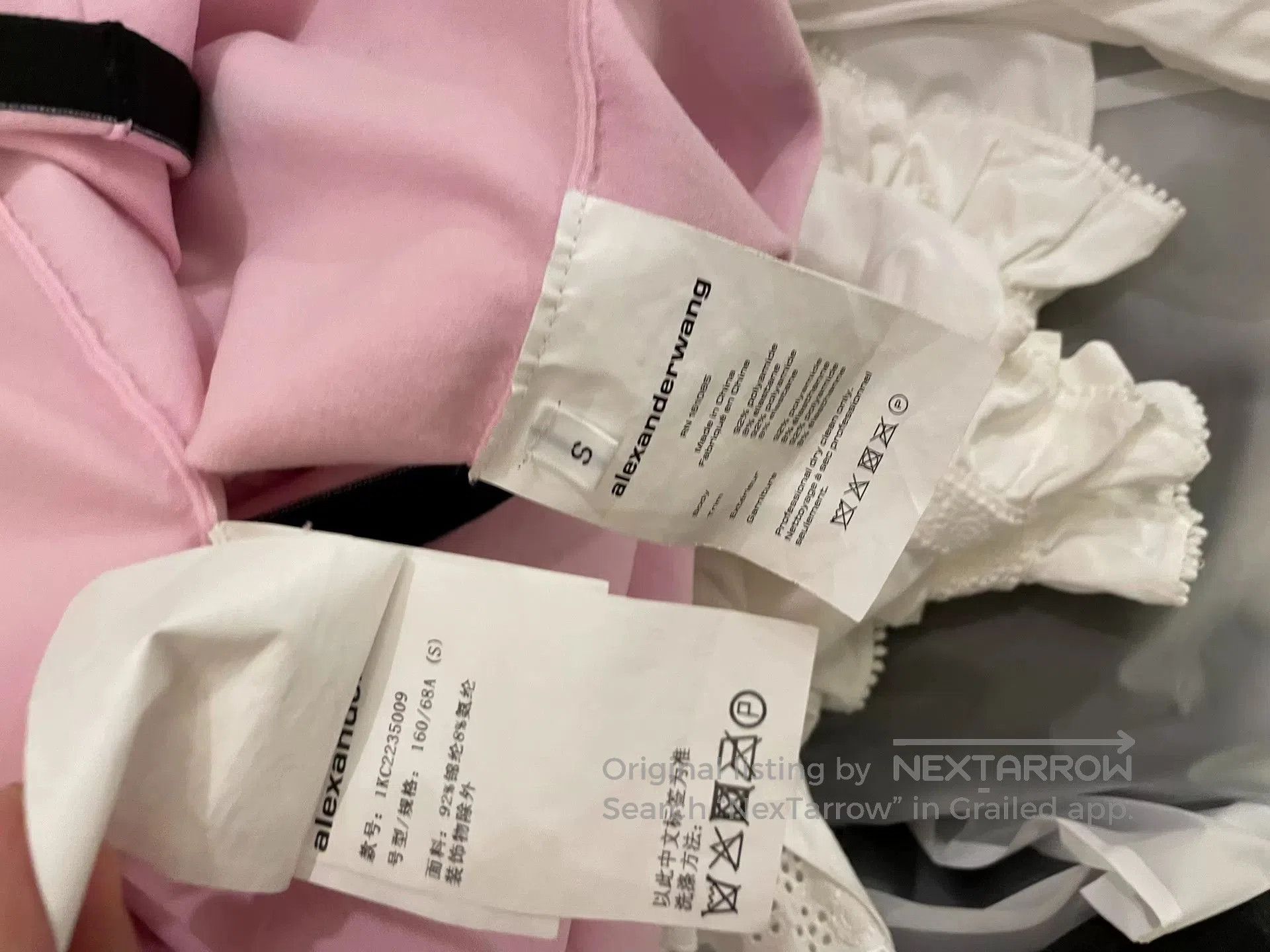 Alexander Wang Alexander Wang Pink Diamond Logo Set. Size S / US 4 / IT 40 - 4 Thumbnail