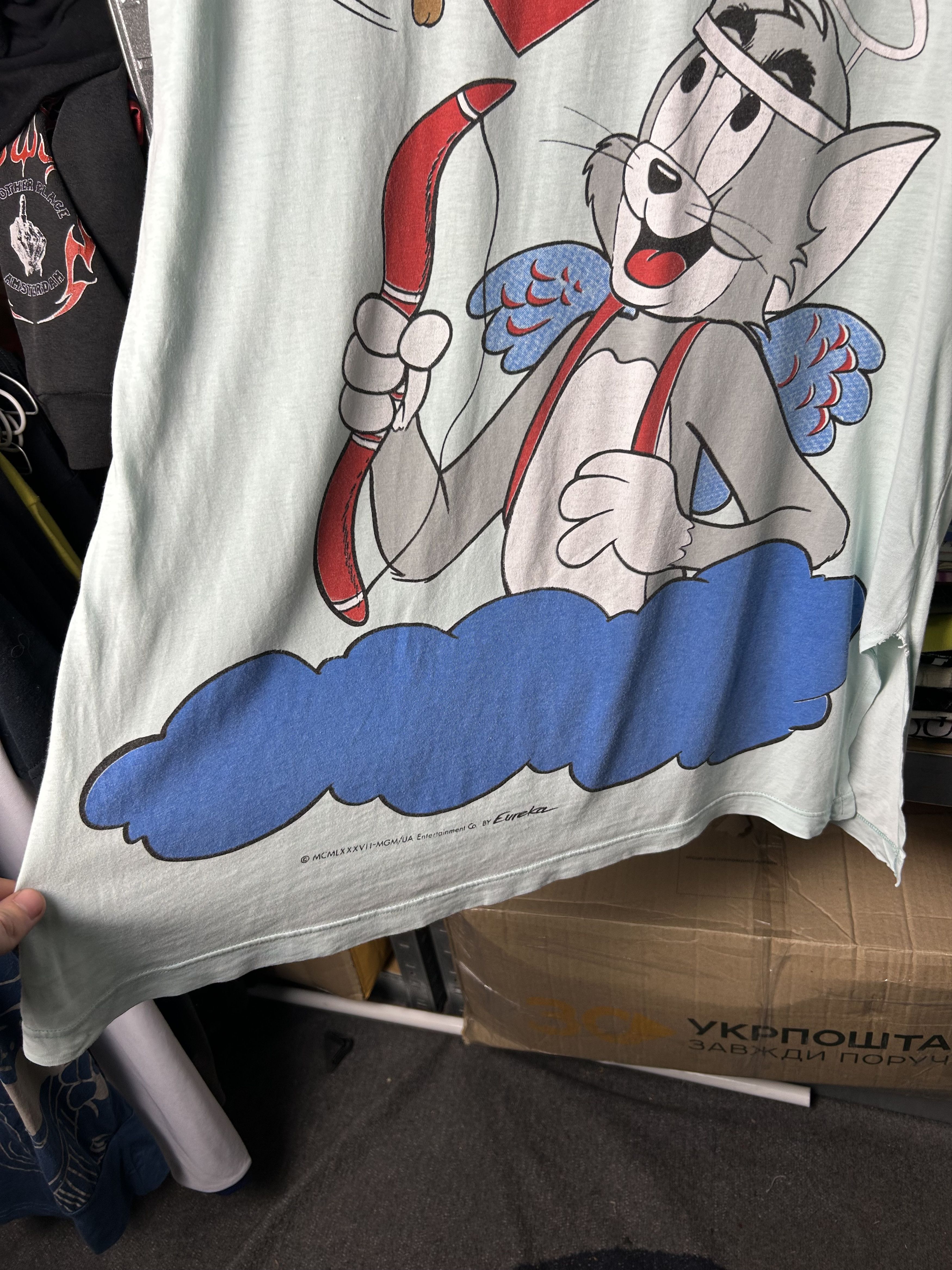 Cartoon Network Vintage 1987 Tom and Jerry Eureka Cartoon Movie T-shirt Size US XXL / EU 58 / 5 - 11 Thumbnail