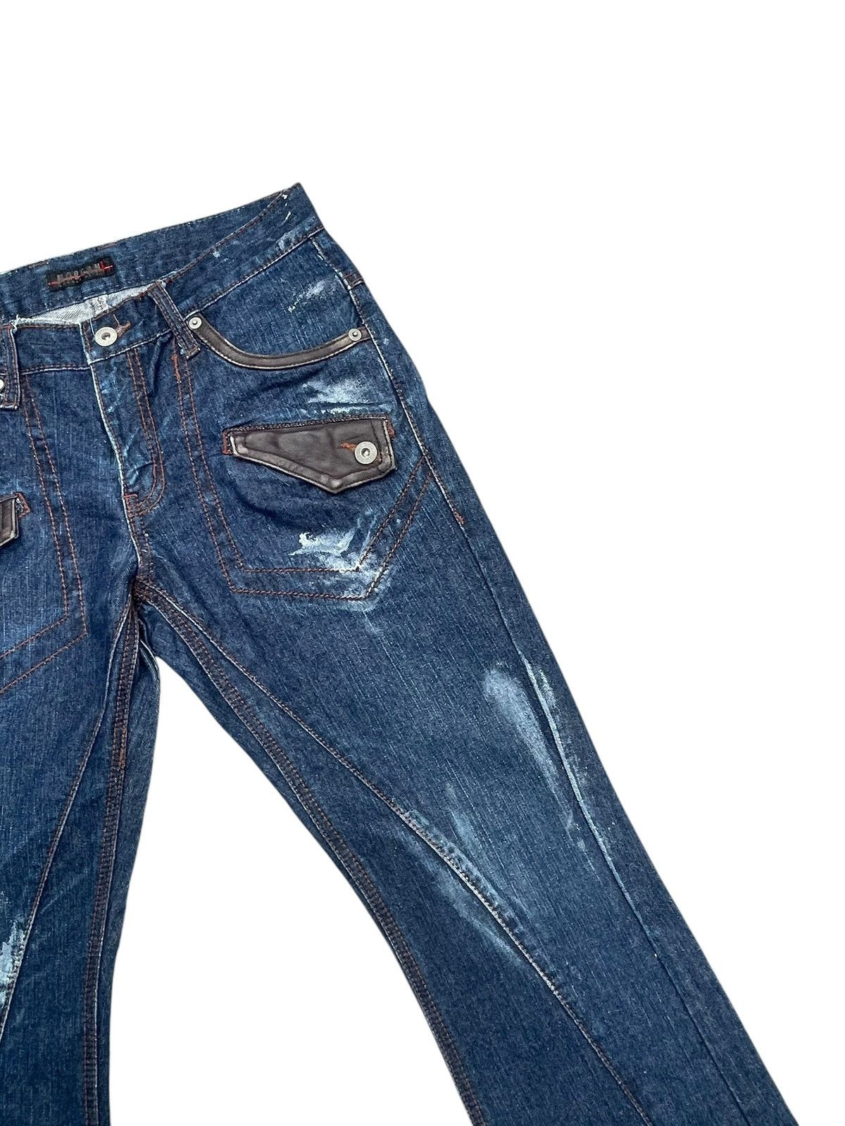 Japanese Brand × Morgan Homme Morgan are Toi Homme Flare Jeans Size US 31 - 3 Thumbnail