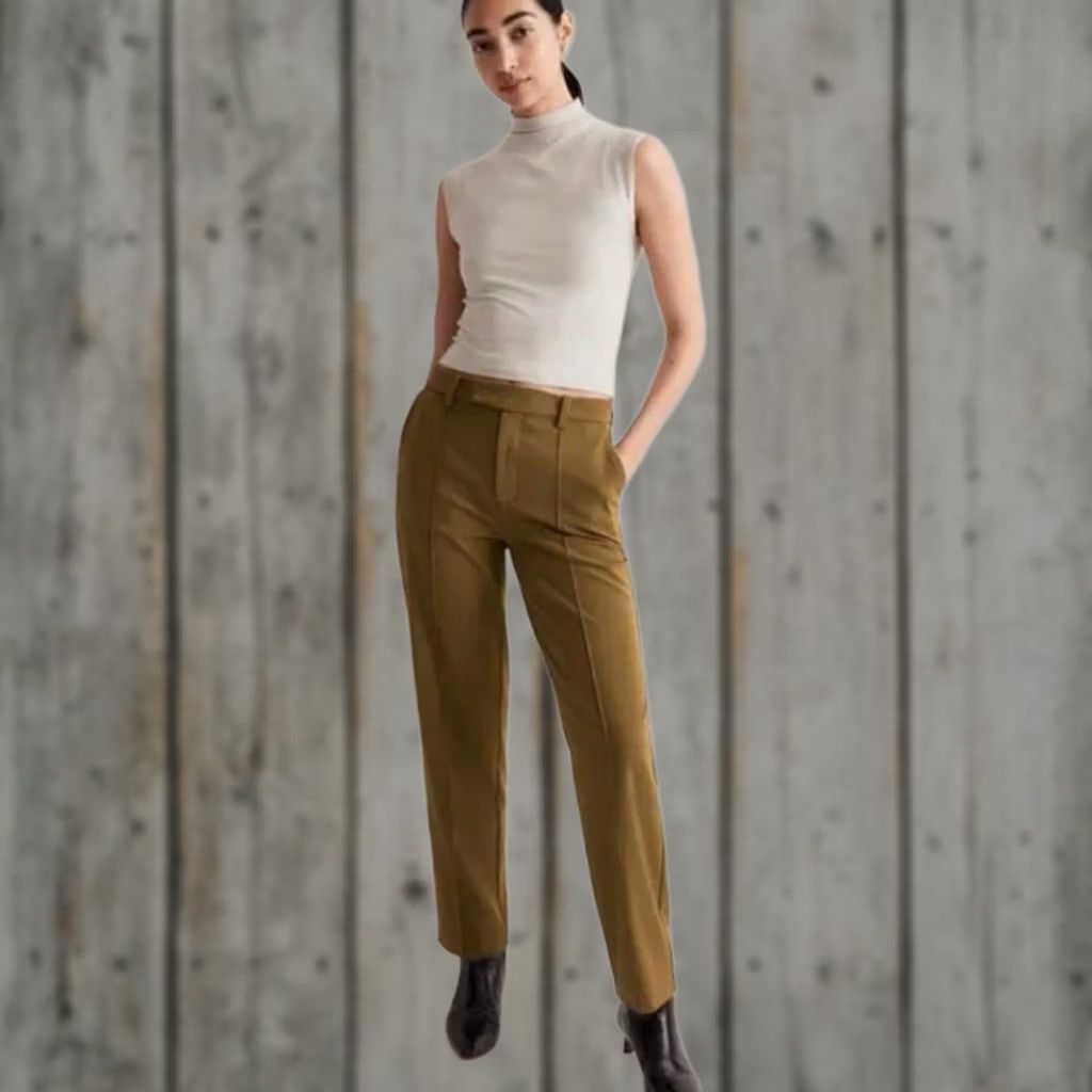 Madewell Madewell Dress Pants Trousers Office Work 4 Women Green Olive The Fairbanks Pockets Size 27" / US 4 / IT 40 - 1 Thumbnail
