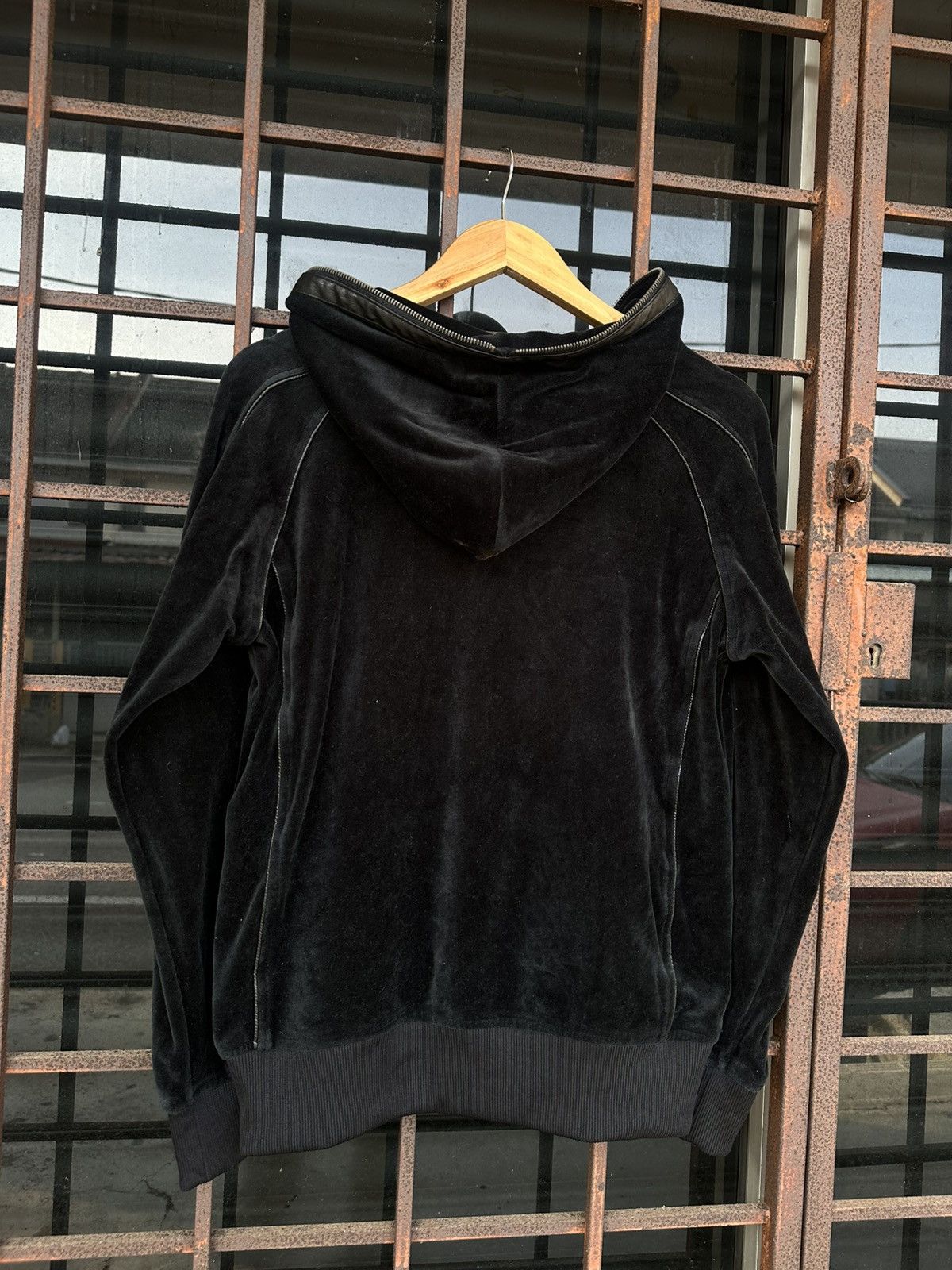semanticdesign 👹Semanticdesign Velvet Black Hooded Jacket Size US M / EU 48-50 / 2 - 8 Thumbnail