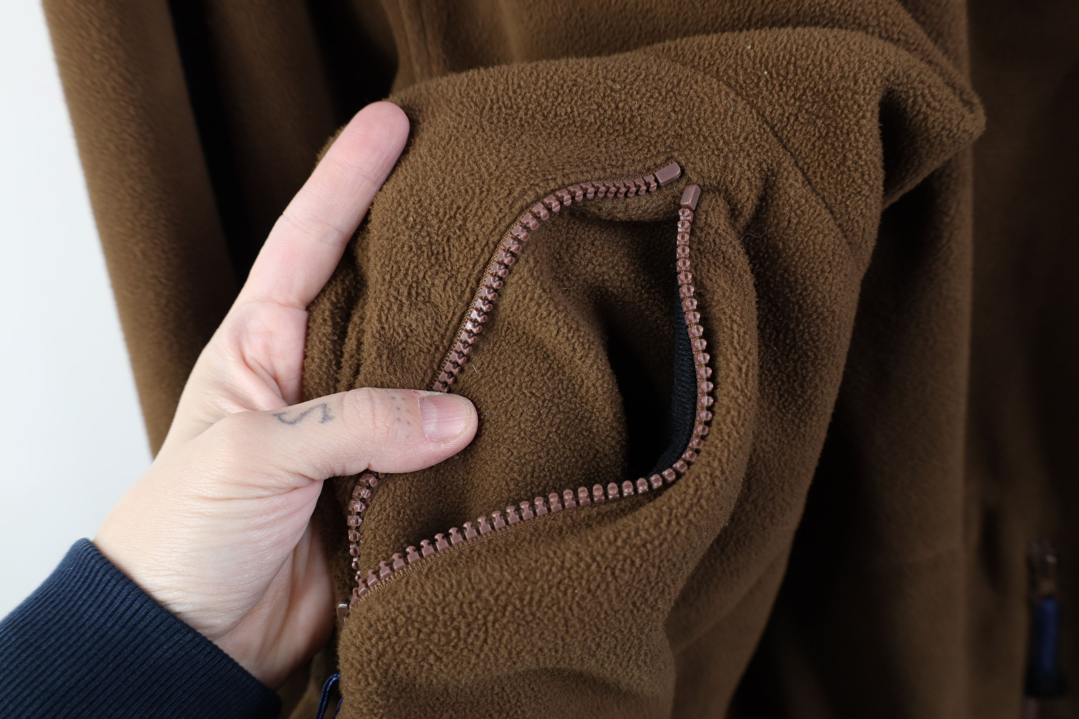 Pro-Keds Vintage 90s Keds Pro Keds Spell Out Fleece Jacket Brown Size 3XL / US 20-22 - 6 Thumbnail