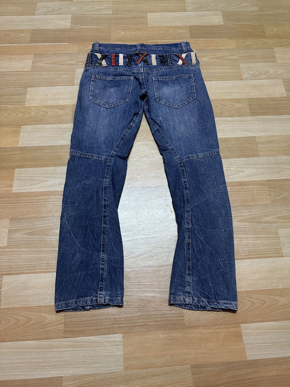 Japanese Brand × Tornado Mart Rare 🔥Double waist Leg twisted Denim Size US 32 / EU 48 - 21 Thumbnail