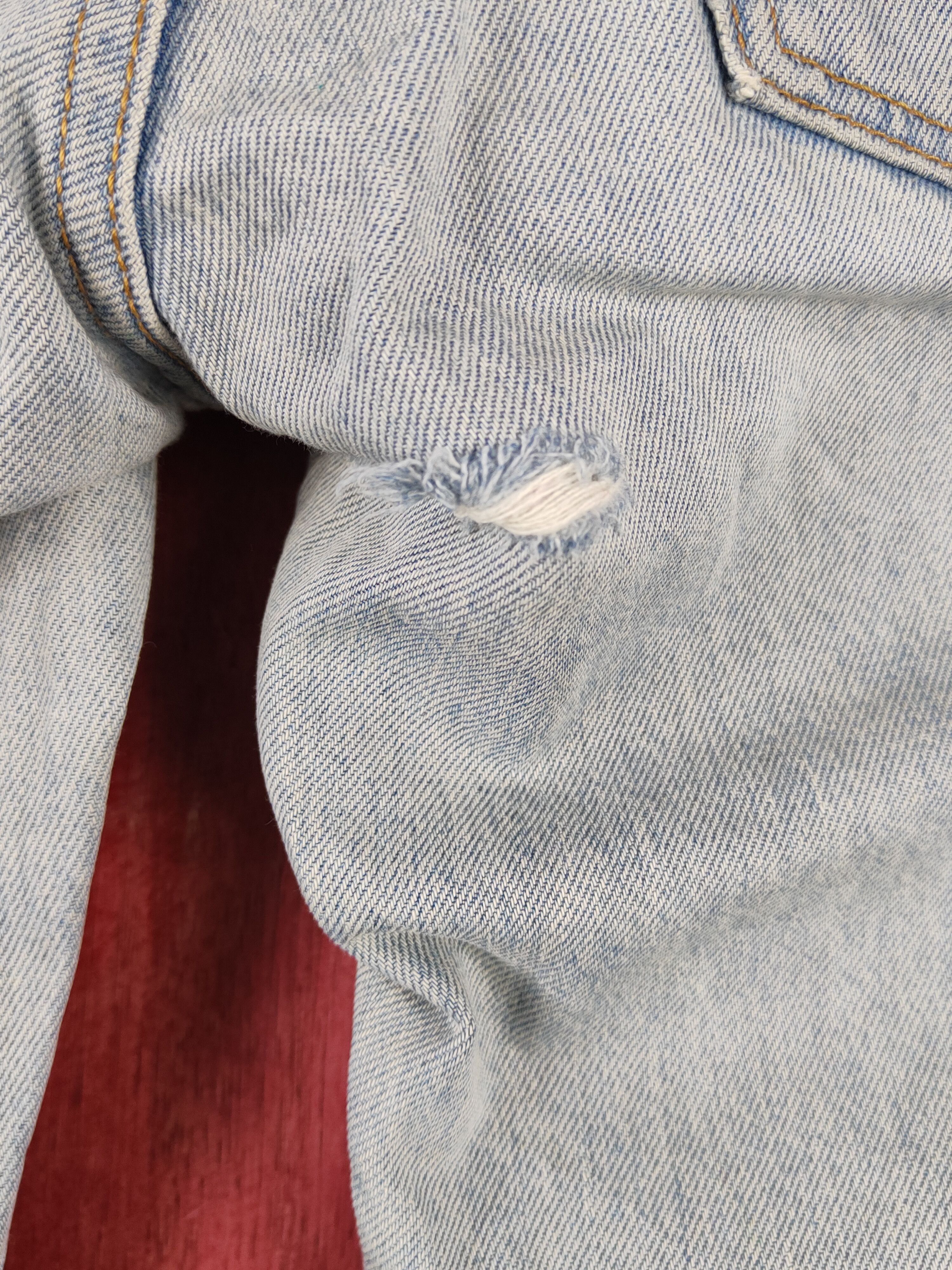 Japanese Brand Uniqlo Blue Faded Distressed Ripped Jeans #S2140 Size US 34 / EU 50 - 10 Thumbnail