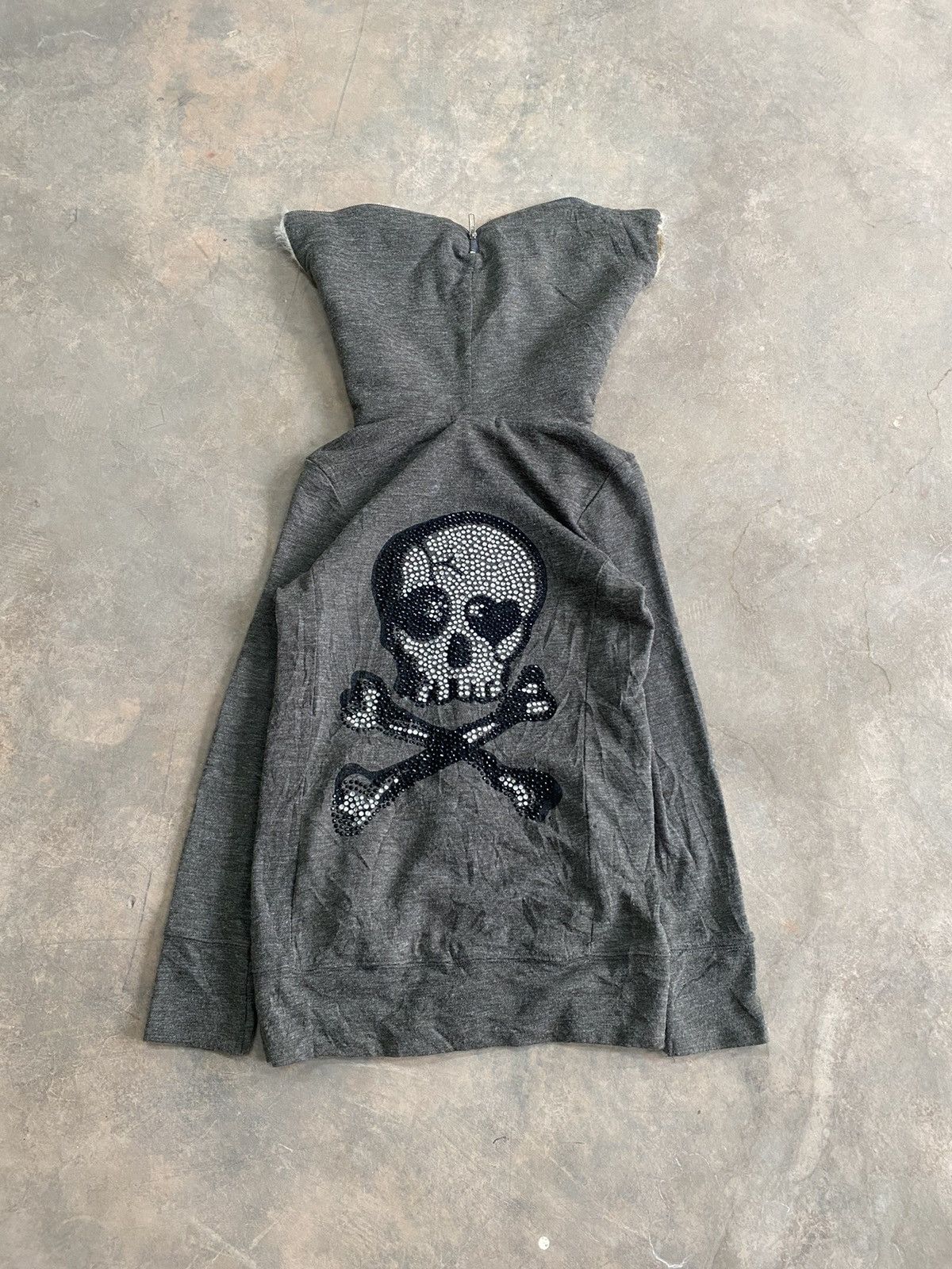 KARY JAPAN SKULL PUNK GRUNGE FUR JACKET MOHAIR 90s LGB