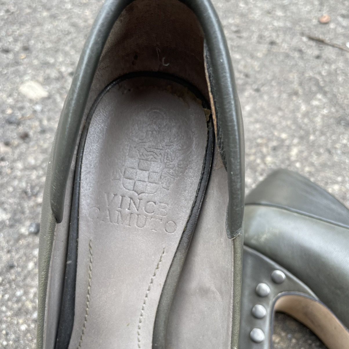 Vince Camuto 36.5 Vince Camuto heels platform rock Leather Pumps chrome Size US 6.5 / IT 36.5 - 4 Thumbnail