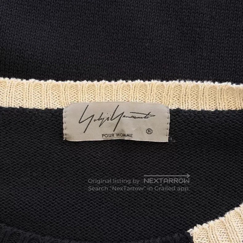 Yohji Yamamoto Yohji Yamamoto 20ss Top Hat Old Man Head Portrait Sweater Size US L / EU 52-54 / 3 - 6 Thumbnail