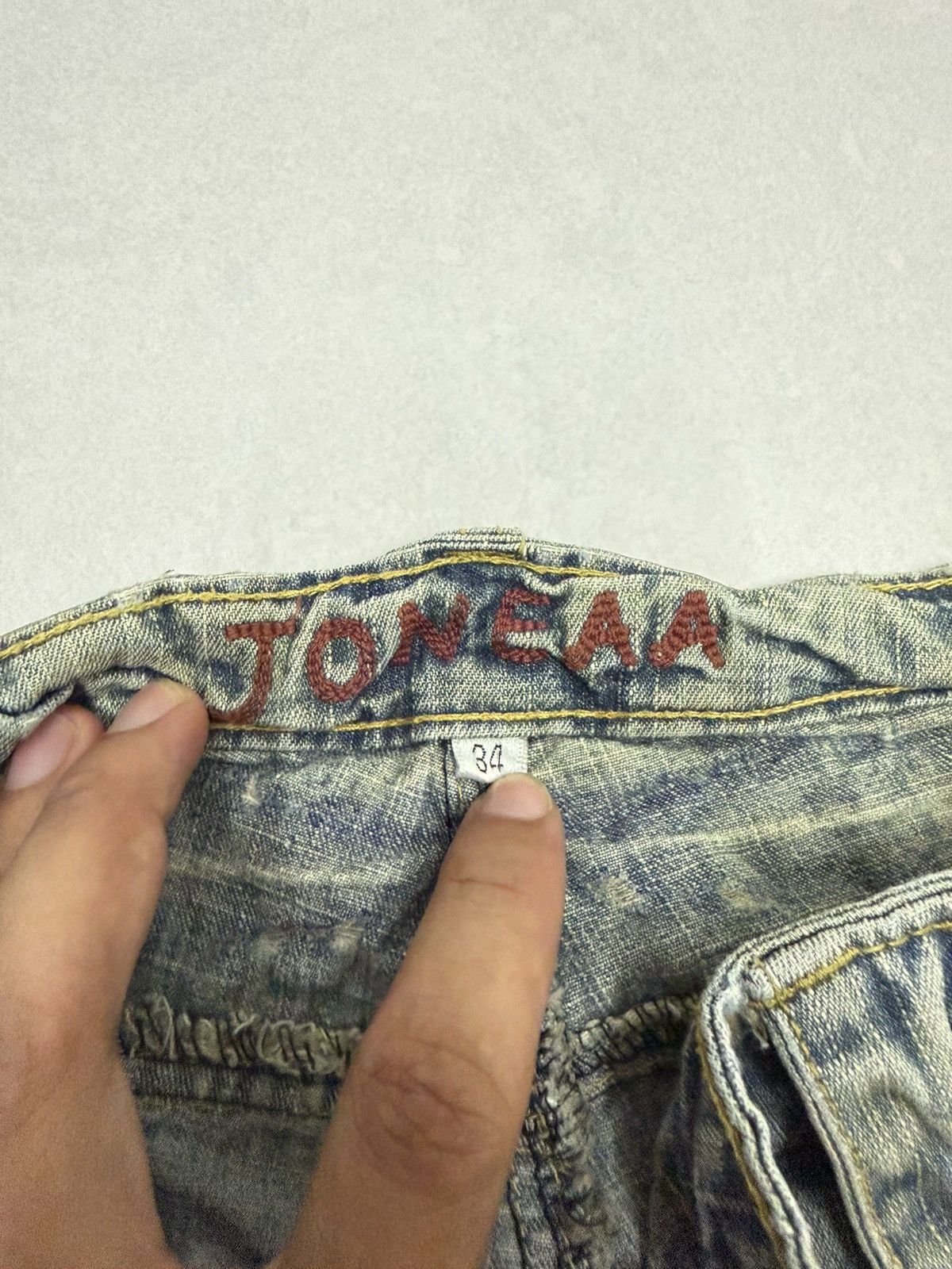 Japanese Brand Rare Sick Joneaa Mud Wash Multipockets Tactikal Denim Jeans Size US 35 - 10 Thumbnail