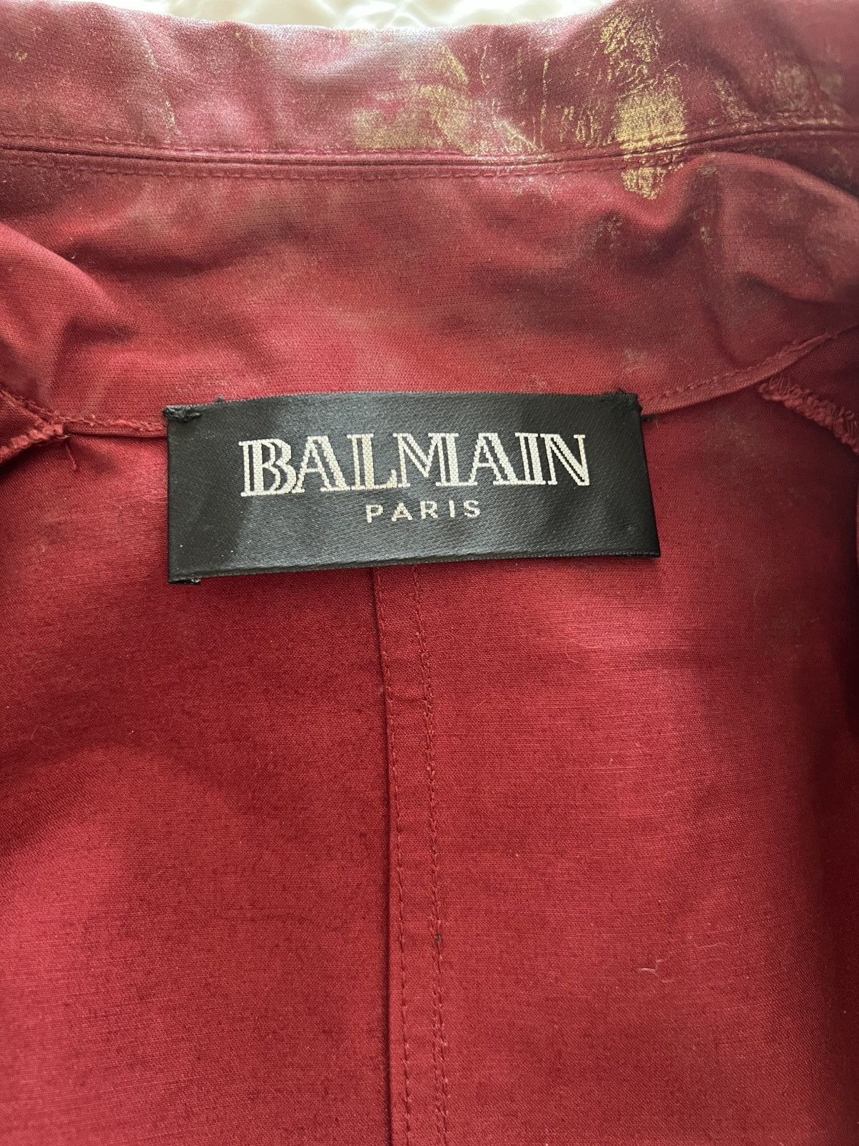 Balmain Balmain Gold Brushed One-of-One Napoleon Coat Size US XXS / EU 40 - 4 Thumbnail