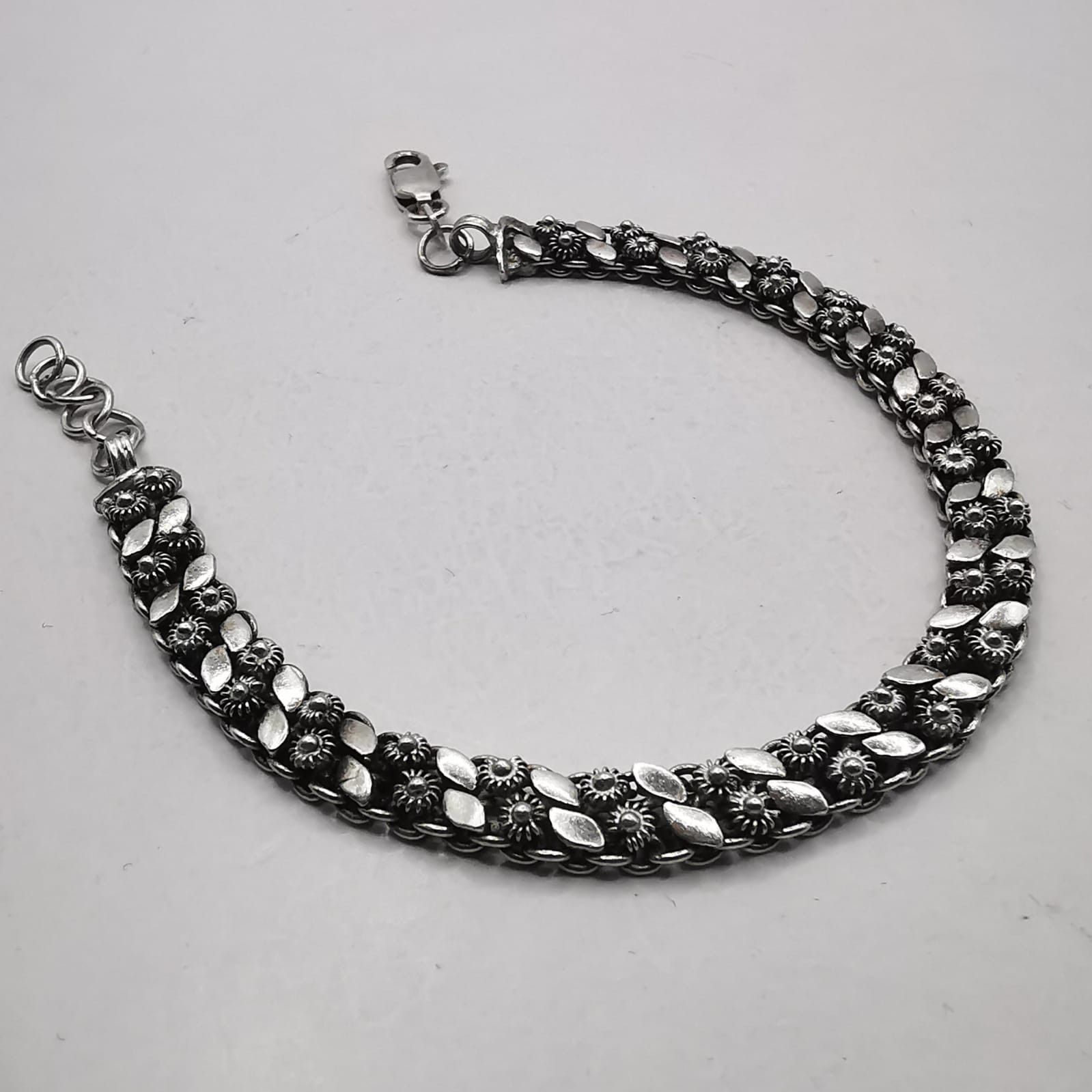 Sterling Silver Vintage Bracelet Jewelry,925 Sterling Silver 12,67g Size ONE SIZE - 2 Thumbnail