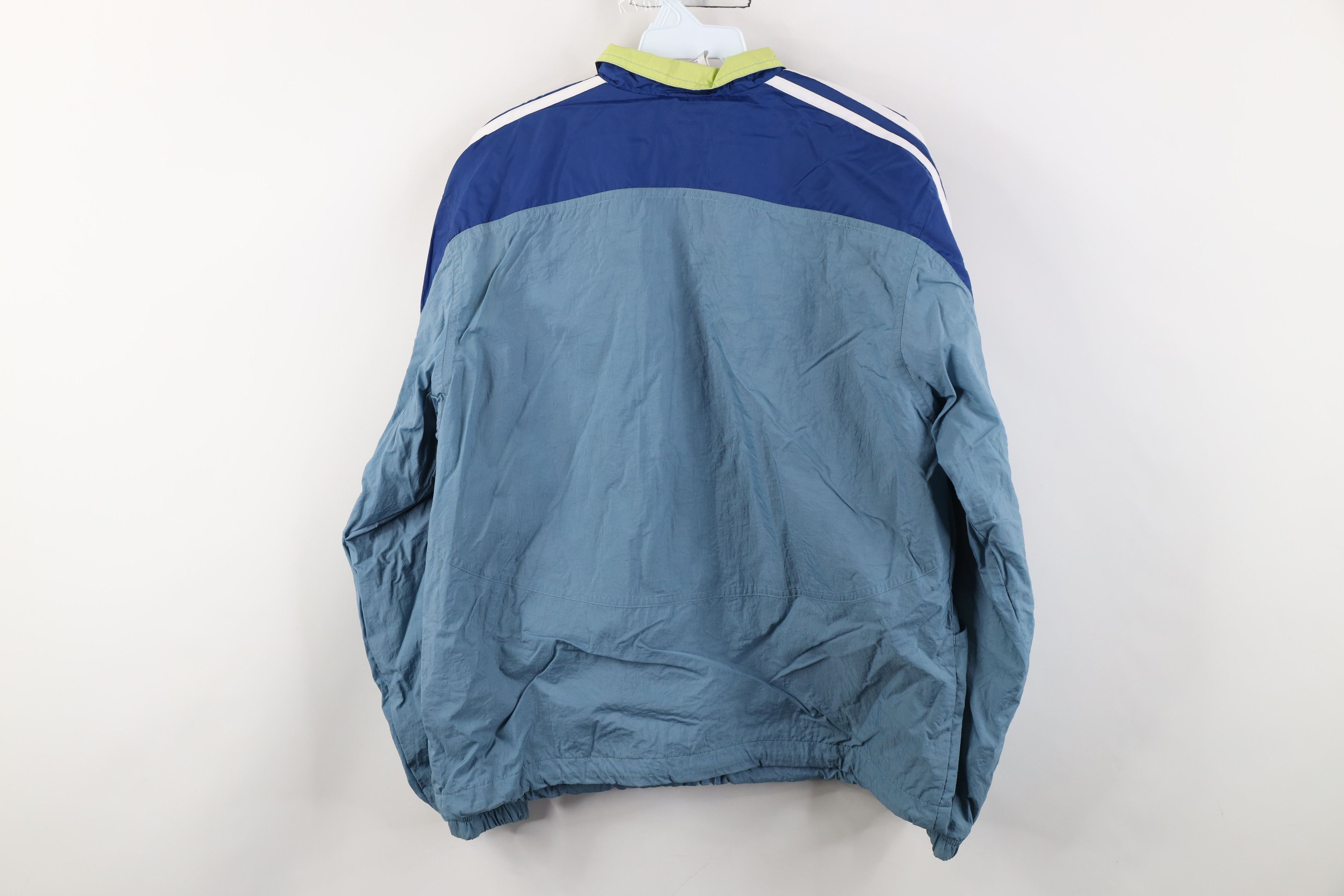 Adidas Vintage 90s Adidas Striped Lined Windbreaker Jacket Size M / US 6-8 / IT 42-44 - 13 Thumbnail