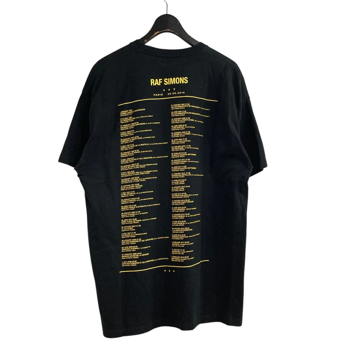 Raf Simons SS19 Paris Band Tour Tee Size US S / EU 44-46 / 1 - 2 Thumbnail