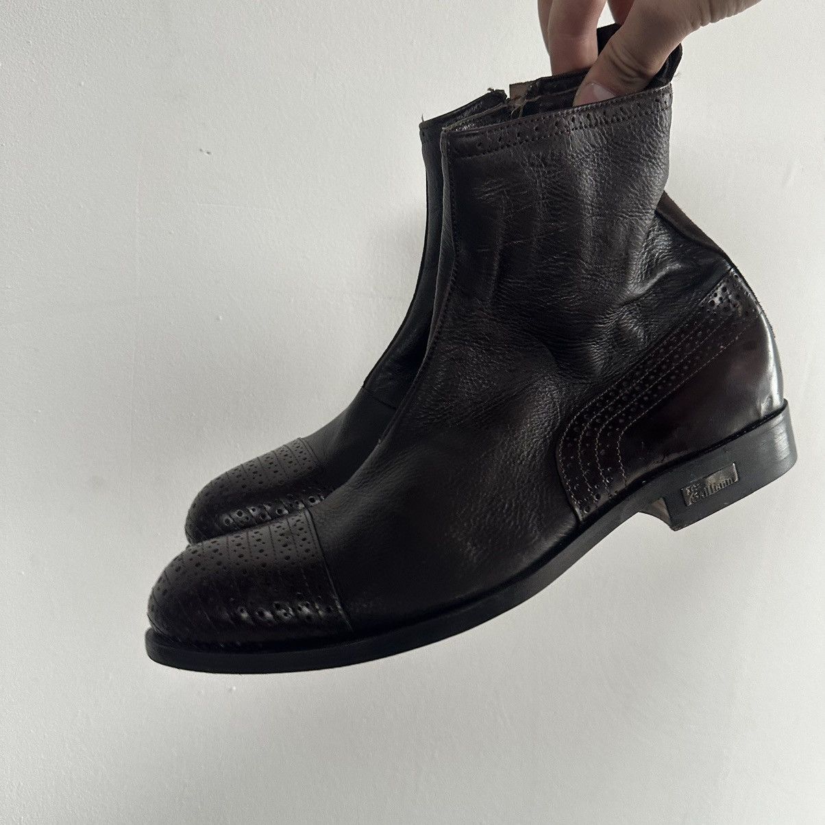 John Galliano 🌱 John Galliano Boots Black Shoes Vintage Size US 8 / EU 41 - 11 Thumbnail