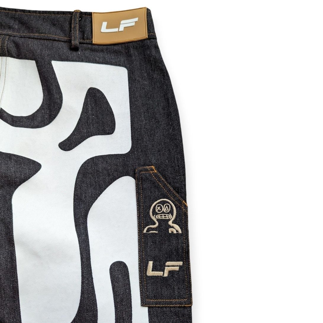 La Fam Amsterdam La Fam X Dutreuil Paris Jeans Logo Screenprint Size Large Size US 34 / EU 50 - 10 Thumbnail