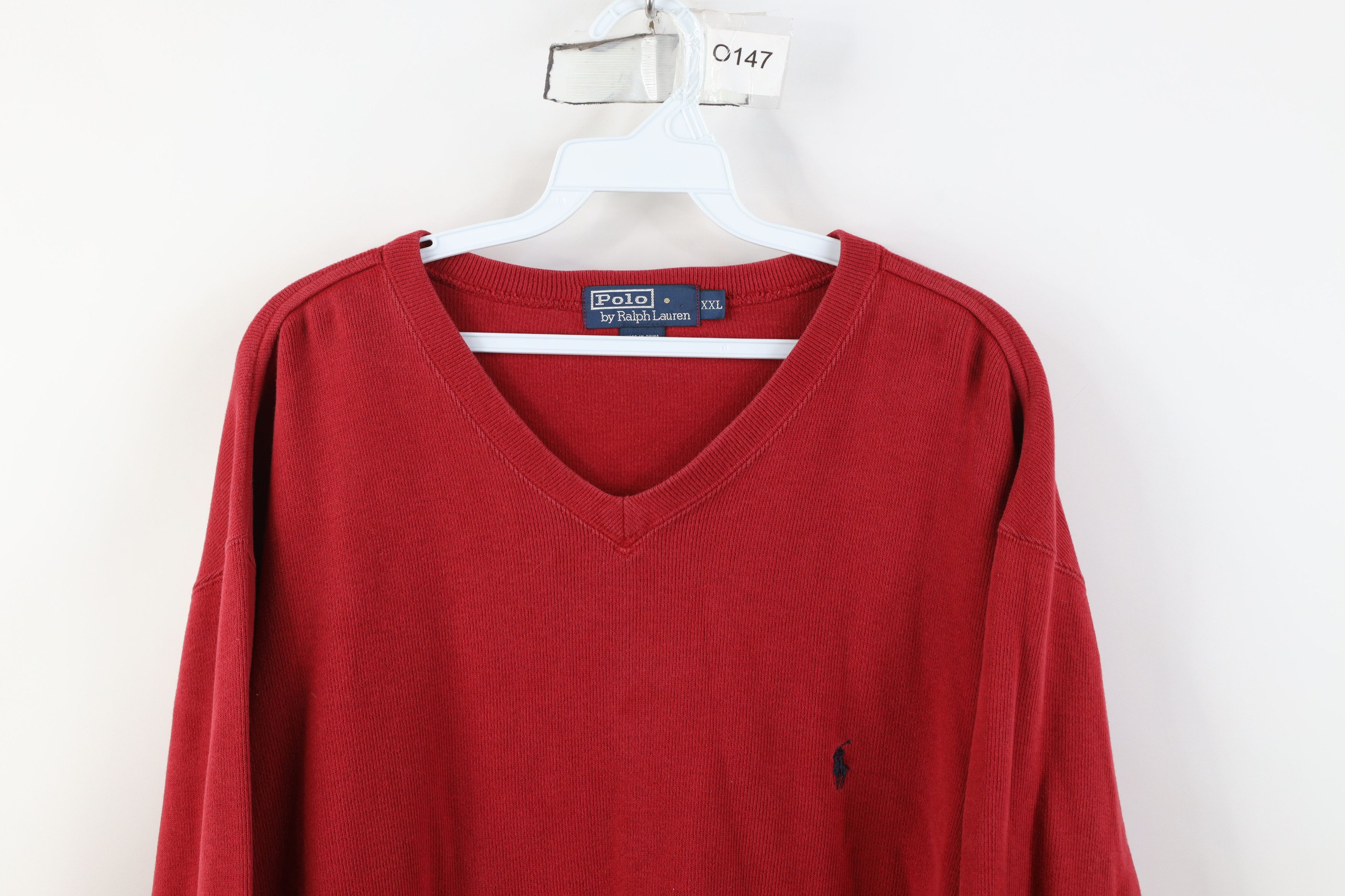 Polo Ralph Lauren Vintage 90s Ralph Lauren Cotton Ribbed Knit Sweater Size US XXL / EU 58 / 5 - 2 Thumbnail