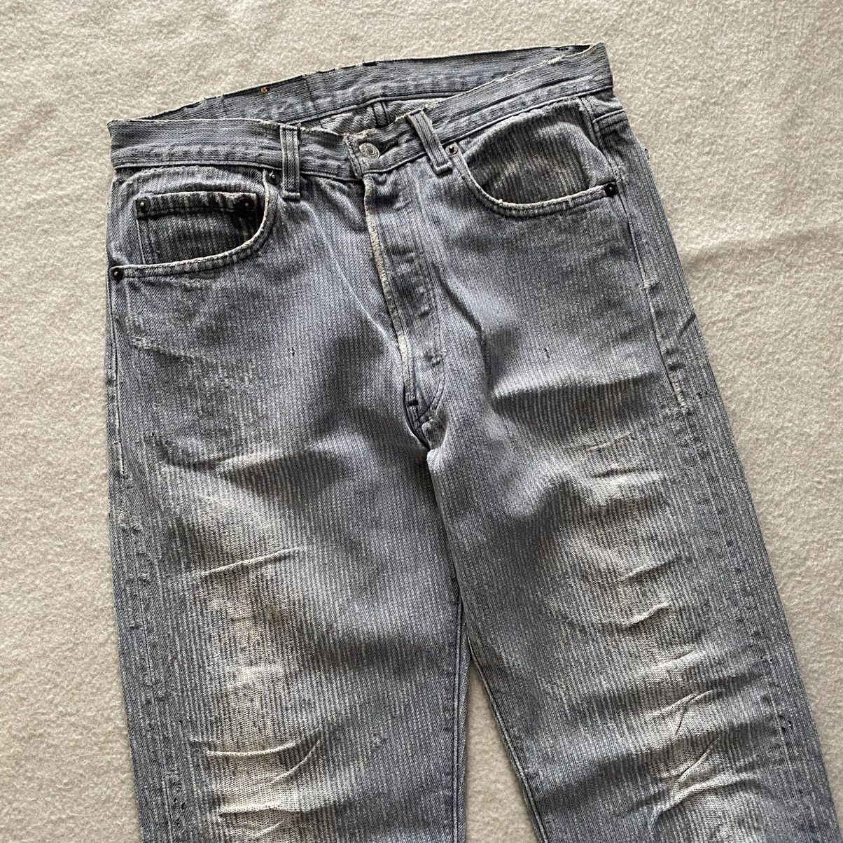Levi's × Vintage Vintage 80's Levis 501 Herringbone Distressed Denim w29 Size US 29 - 2 Thumbnail