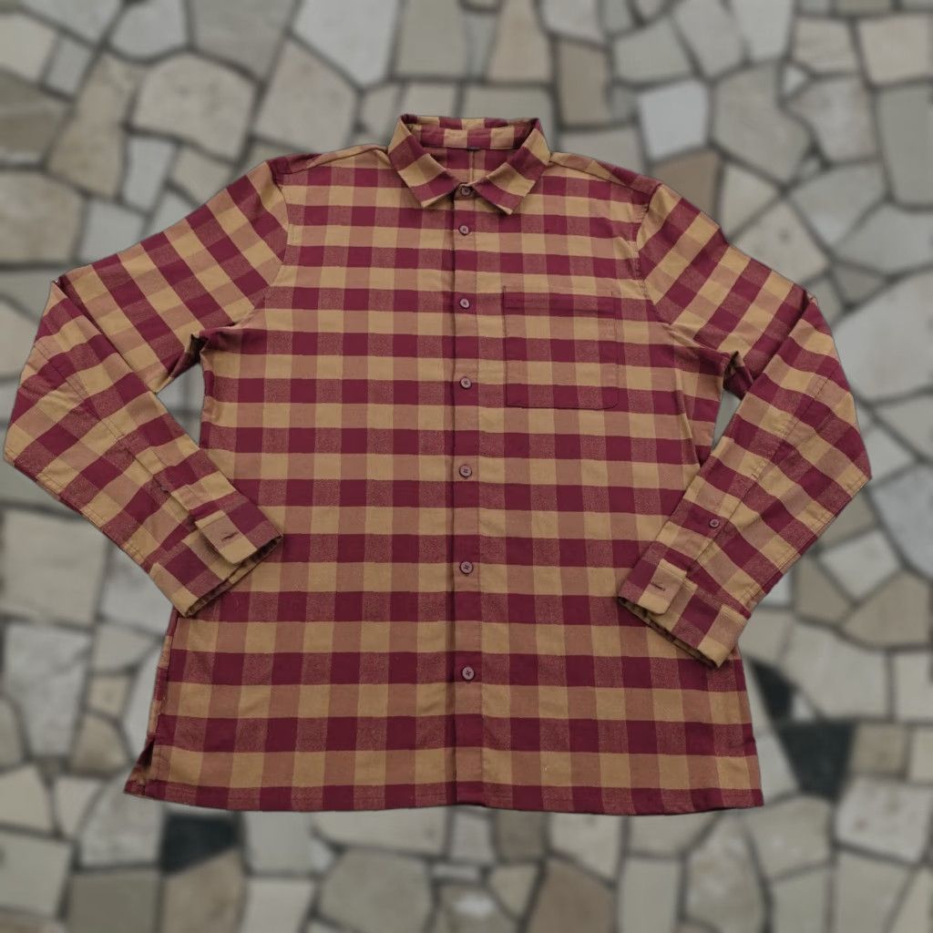 Lululemon Lululemon Shirt Mens Large Red Beige Plaid Masons Peak Flannel Button Up Flex - Cotton, Long Sleeve, Button-Up, Pockets, All Seasons MENS Size US M / EU 48-50 / 2 - 1 Thumbnail