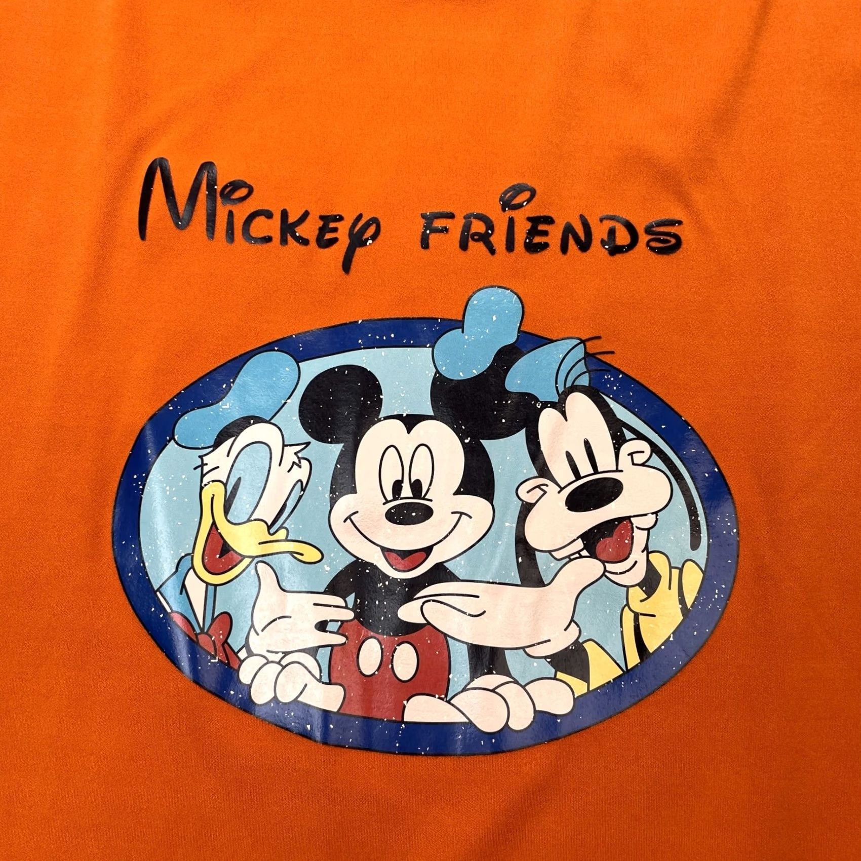 Vintage Womens Orange Mickey Mouse Sleeveless Tank Dress Small Pocket Casual Crew Neck Size S / US 4 / IT 40 - 4 Thumbnail