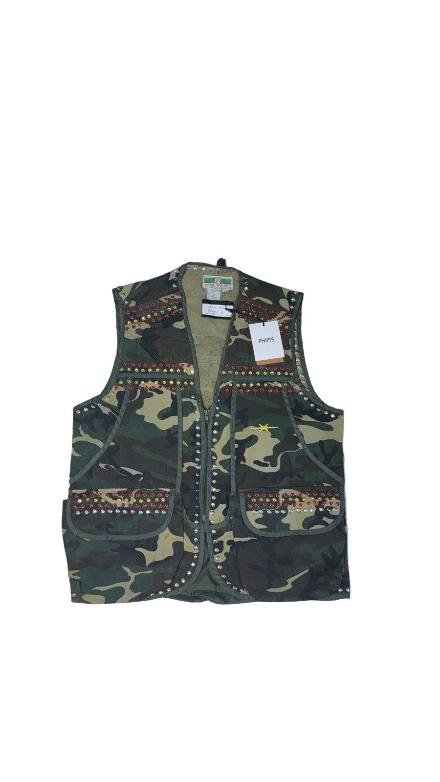 Phipps 1/1 “Phipps Lab” Studded Camo Vest Size US M / EU 48-50 / 2 - 2 Thumbnail