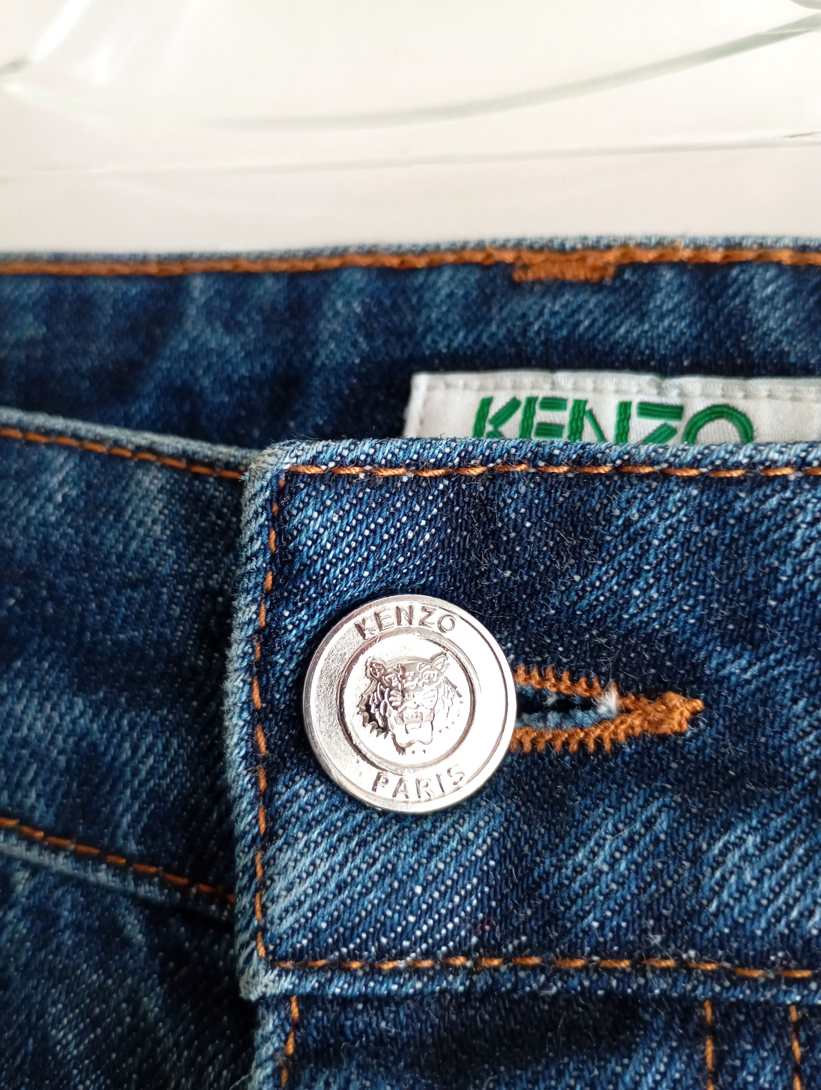 Kenzo × Vintage Kenzo Paris Jungle Signature Logo Luxury Jean Pants Size US 32 / EU 48 - 8 Thumbnail