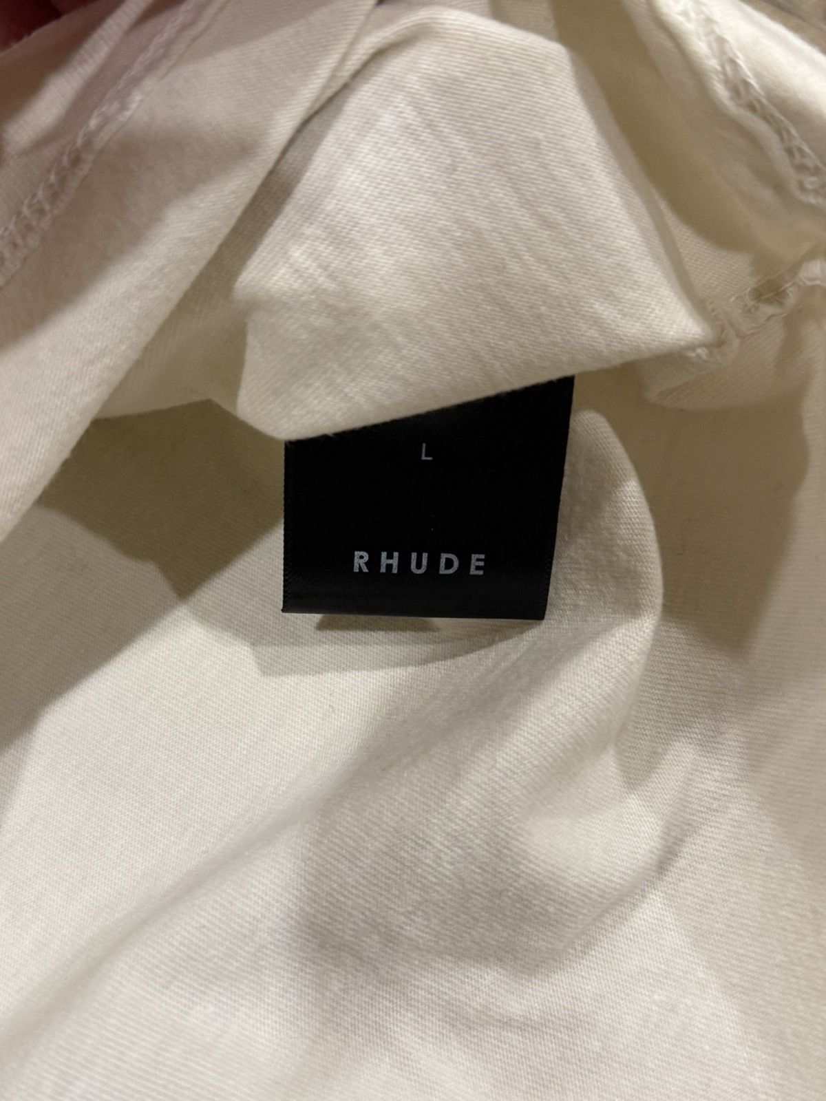 Rhude Rhude NASCAR Race Logo Cream Tee Racing Tour Checkered Flag Size US L / EU 52-54 / 3 - 8 Thumbnail
