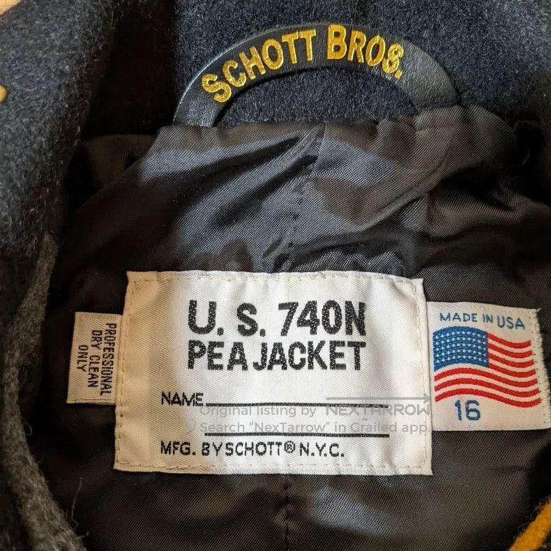Schott Schott 740 Navy Coat Size US XS / EU 42 / 0 - 7 Thumbnail