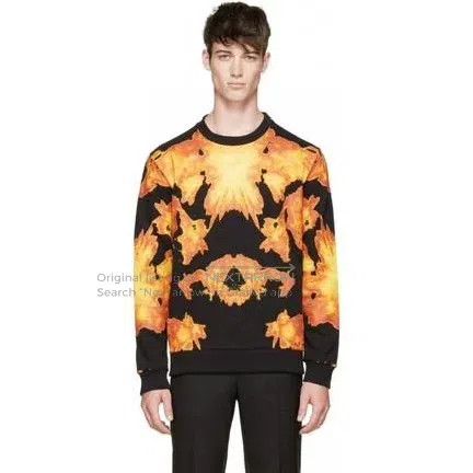 Givenchy Givenchy Men's Flame Hoodie - Full Flame Design - Essentia Size US S / EU 44-46 / 1 - 3 Thumbnail
