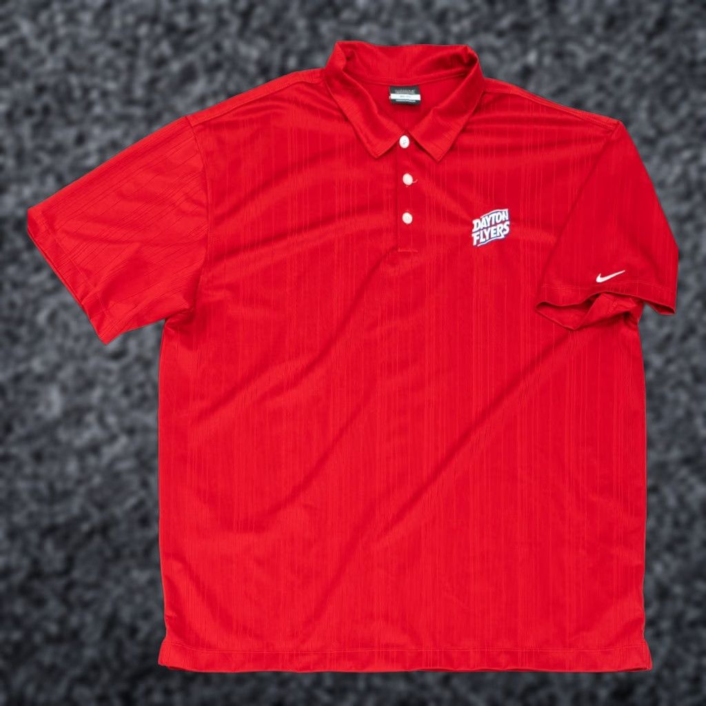 Nike Nike Dayton Flyers Golf Polo Short Sleeve T-Shirt Men 2XL Red NCAA Nike Golf College 90s Size US XXL / EU 58 / 5 - 1 Thumbnail